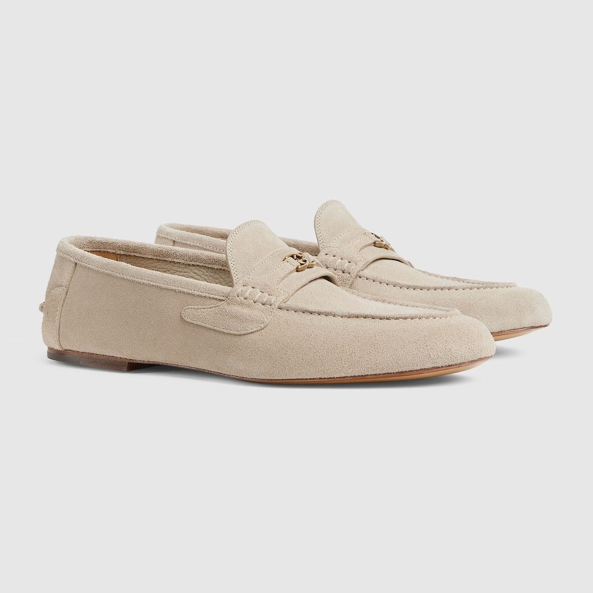 Gucci o1s1wg110125 Interlocking G Loafers in Beige Size US 9 / EU 42 - 1 Thumbnail