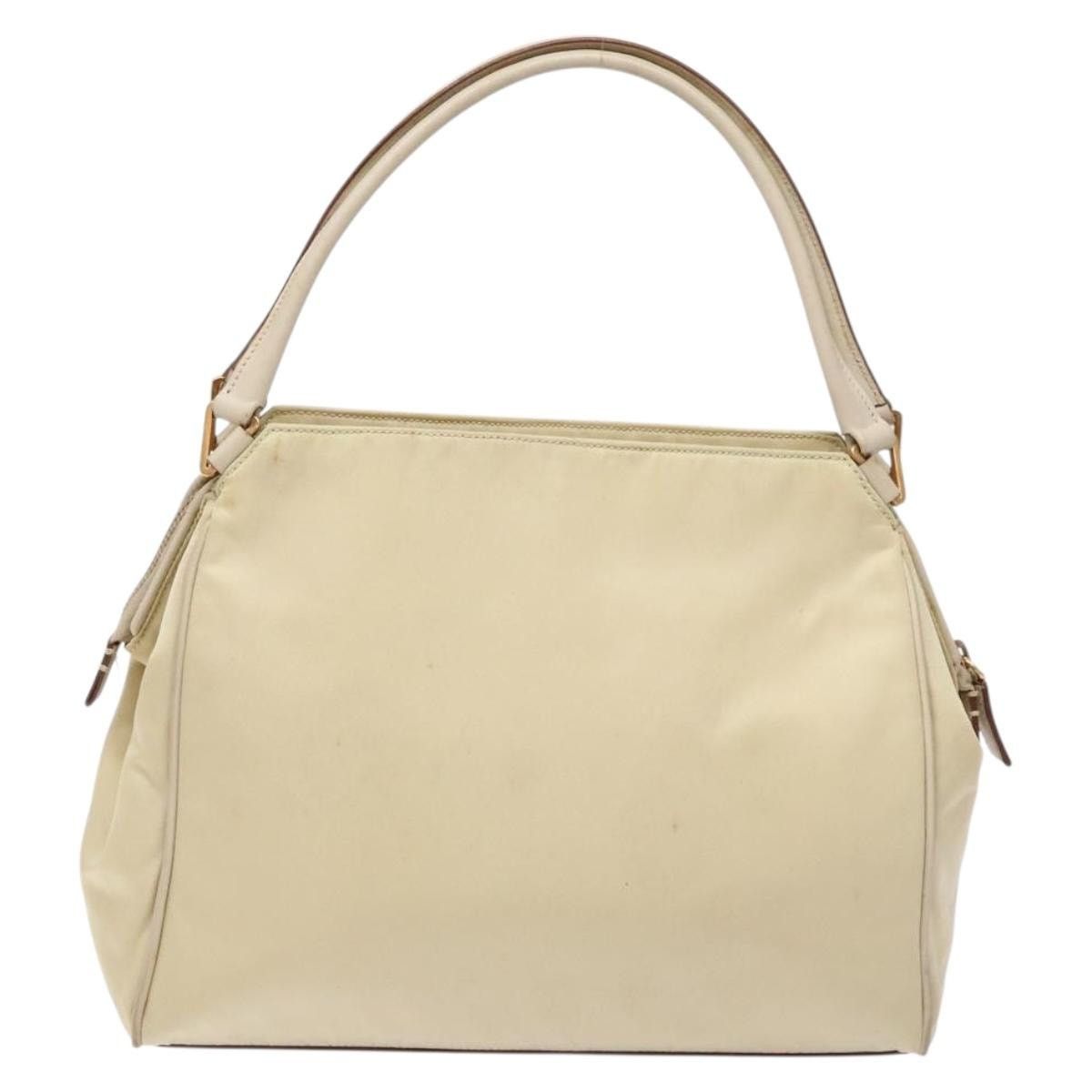 Prada PRADA Hand Bag Nylon Beige Gold Size ONE SIZE - 3 Thumbnail