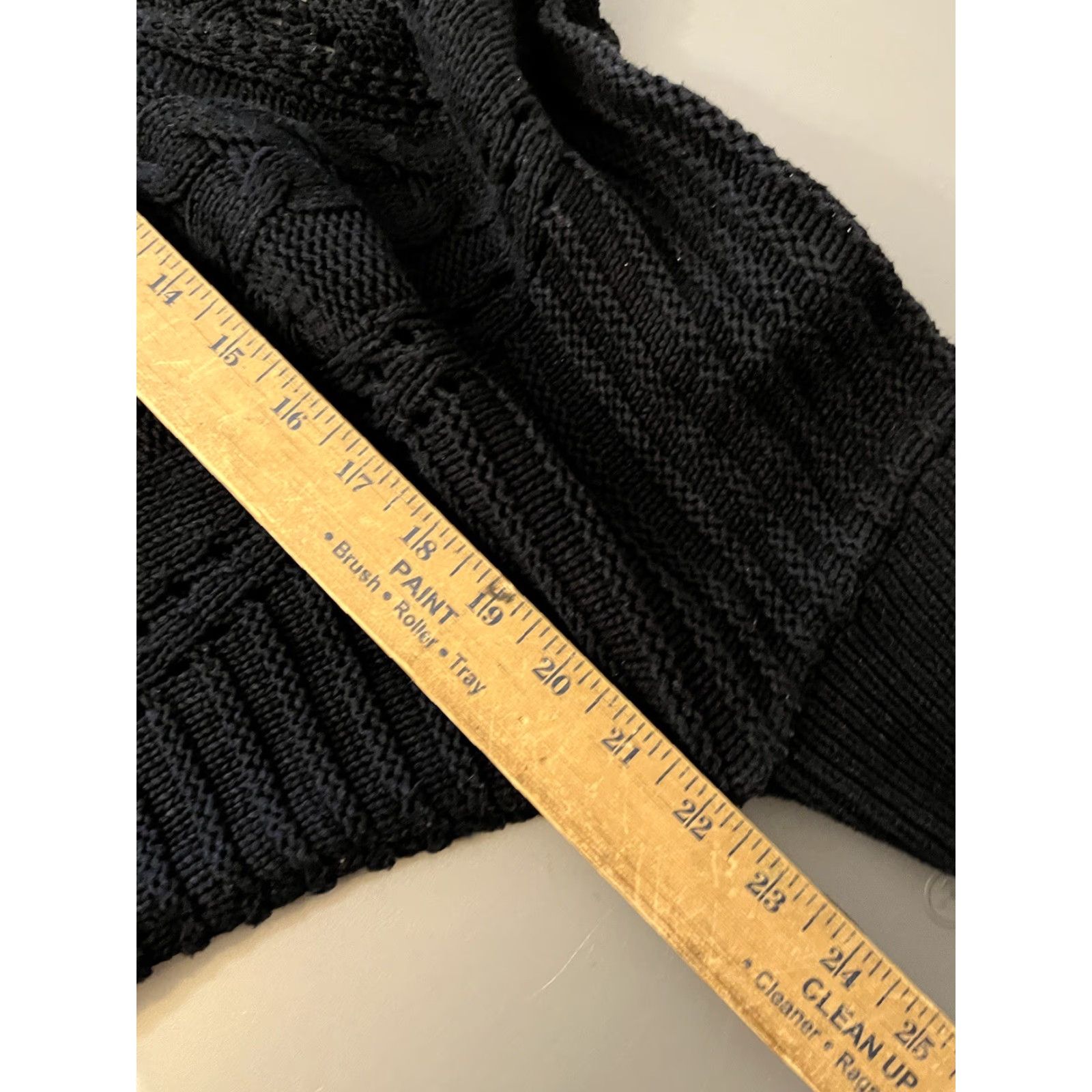 Express Express Sweater Women's Small Black V-Neck 3/4 Sleeve Pullover Cotton Blend Size S / US 4 / IT 40 - 5 Thumbnail