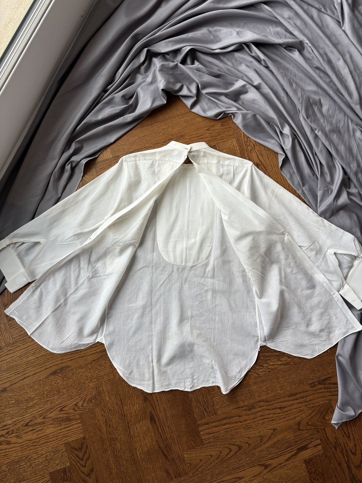 Arrow × Vintage 1940s Bib Front Back Button Dress Shirt Vintage Arrow Size US S / EU 44-46 / 1 - 4 Thumbnail
