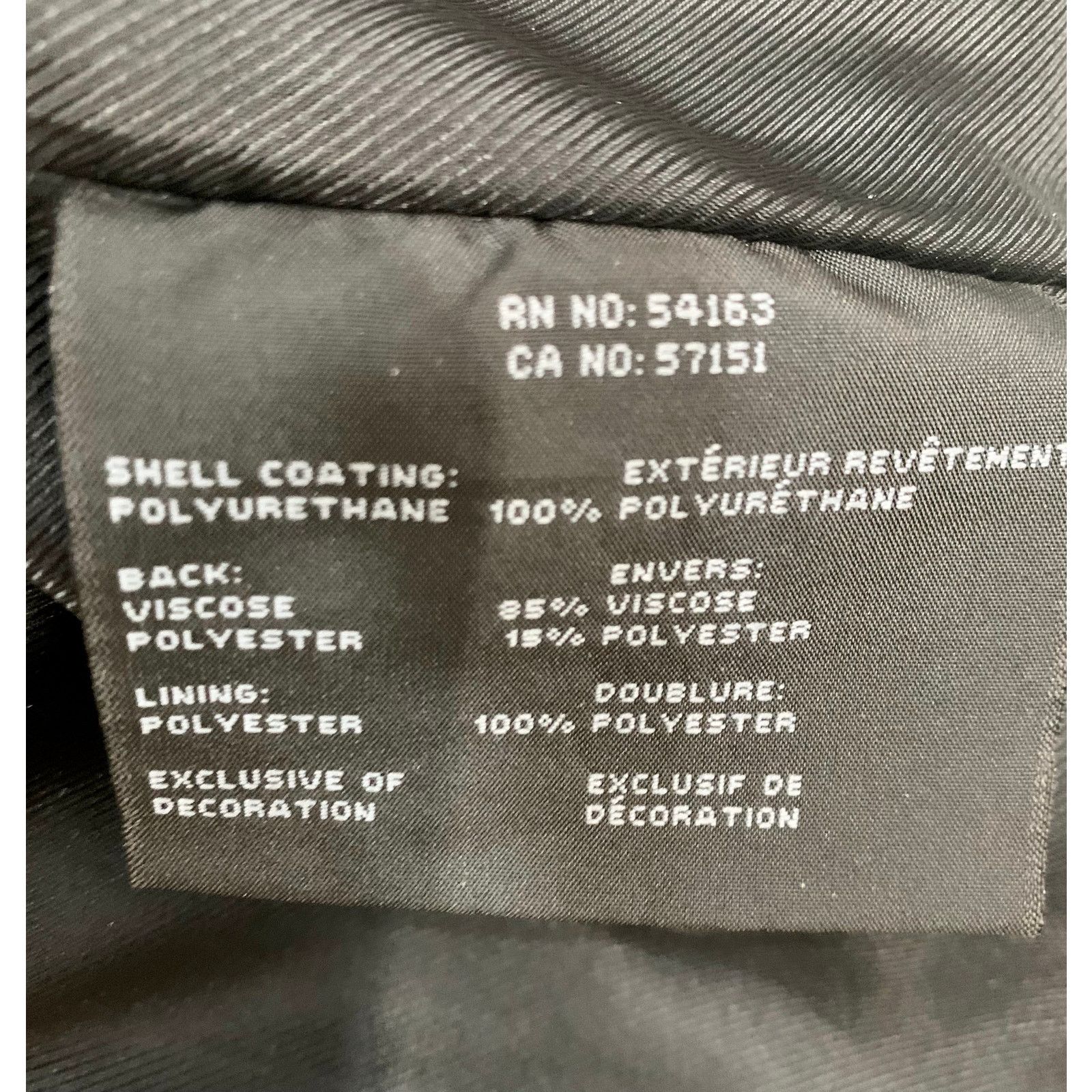 Andrew Marc Vegan Faux Leather Cafe Racer Motorcycle Biker Jacket Size L / US 10 / IT 46 - 12 Thumbnail