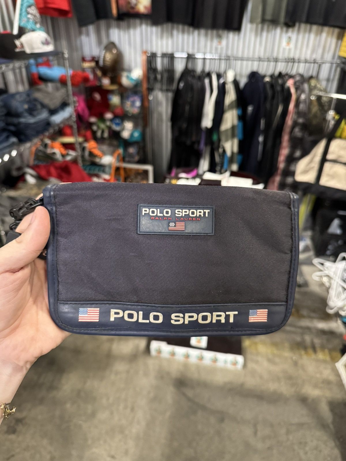 Polo Ralph Lauren × Vintage 90s Vintage Polo Sport Ralph Lauren Small Handbag Size ONE SIZE - 2 Thumbnail