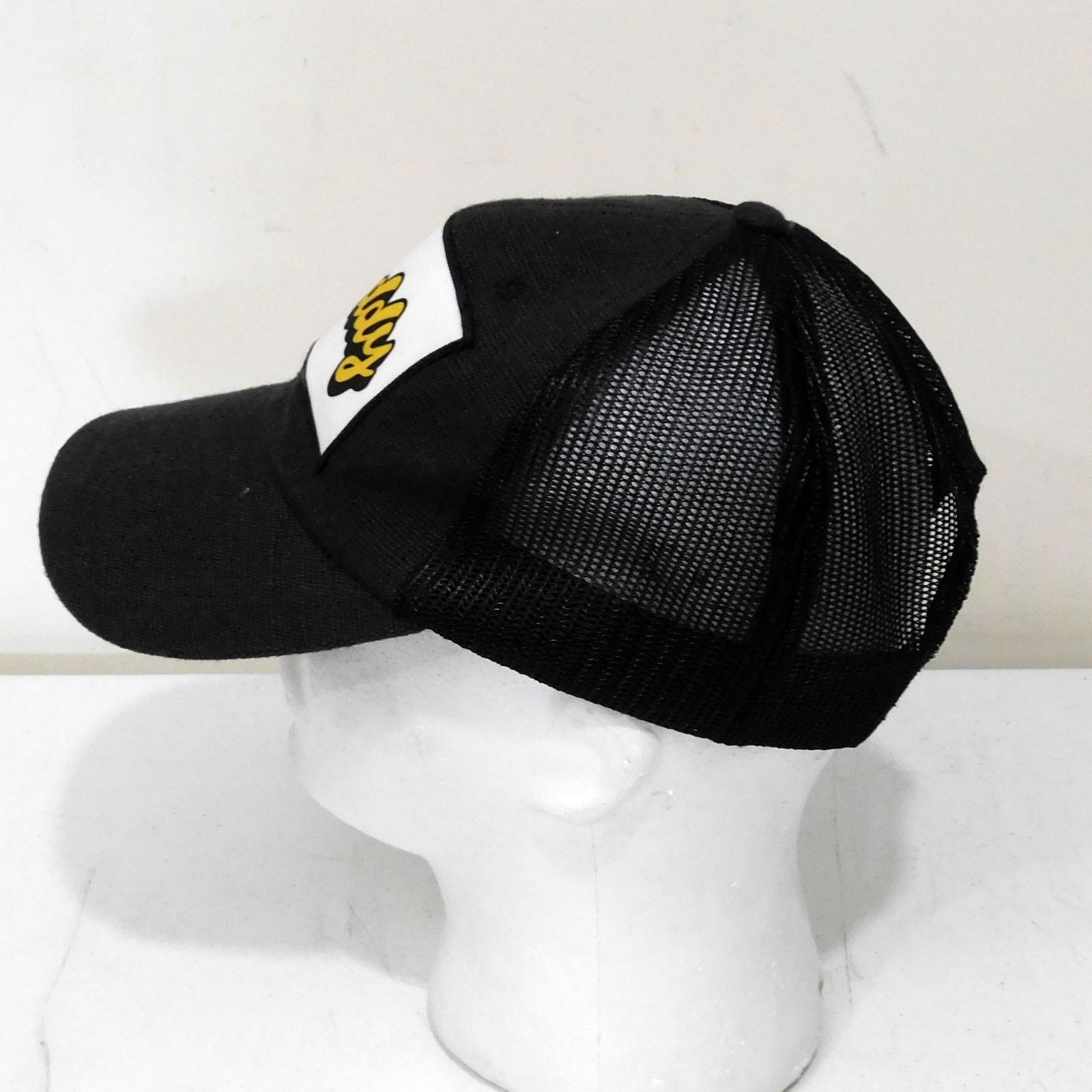 Other Shoddy Brand Trucker Hat Mesh Back Black Yellow Logo Patch Size ONE SIZE - 5 Thumbnail