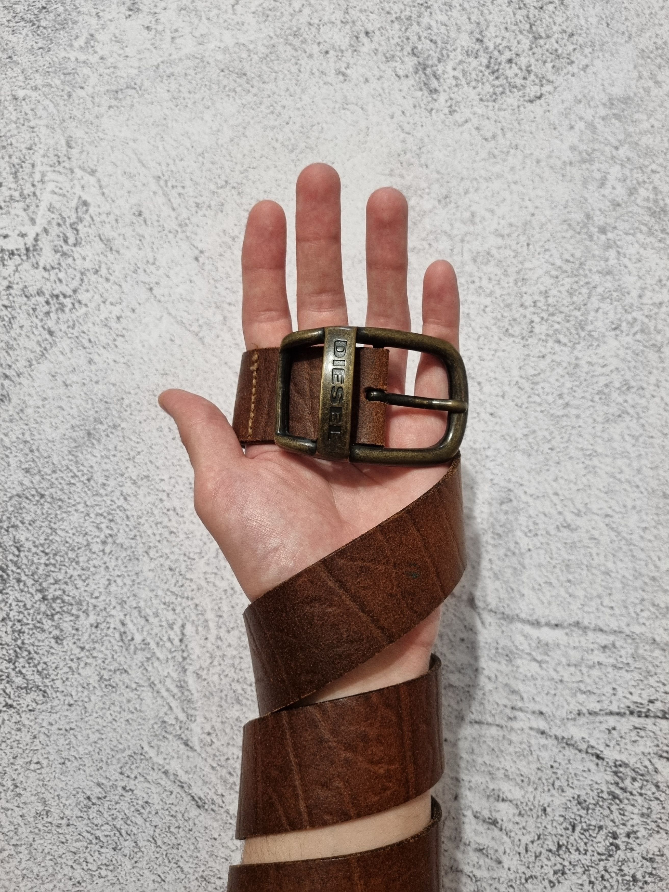 Diesel Vintage Diesel Genuine Leather Belt Avant Garde Size ONE SIZE - 2 Thumbnail