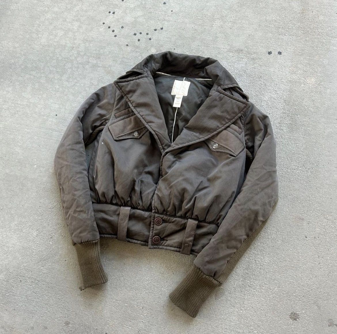 Diesel Diesel Vintage Cropped Double Collar Bomber Moto Jacket Size XS / US 0-2 / IT 36-38 - 3 Thumbnail
