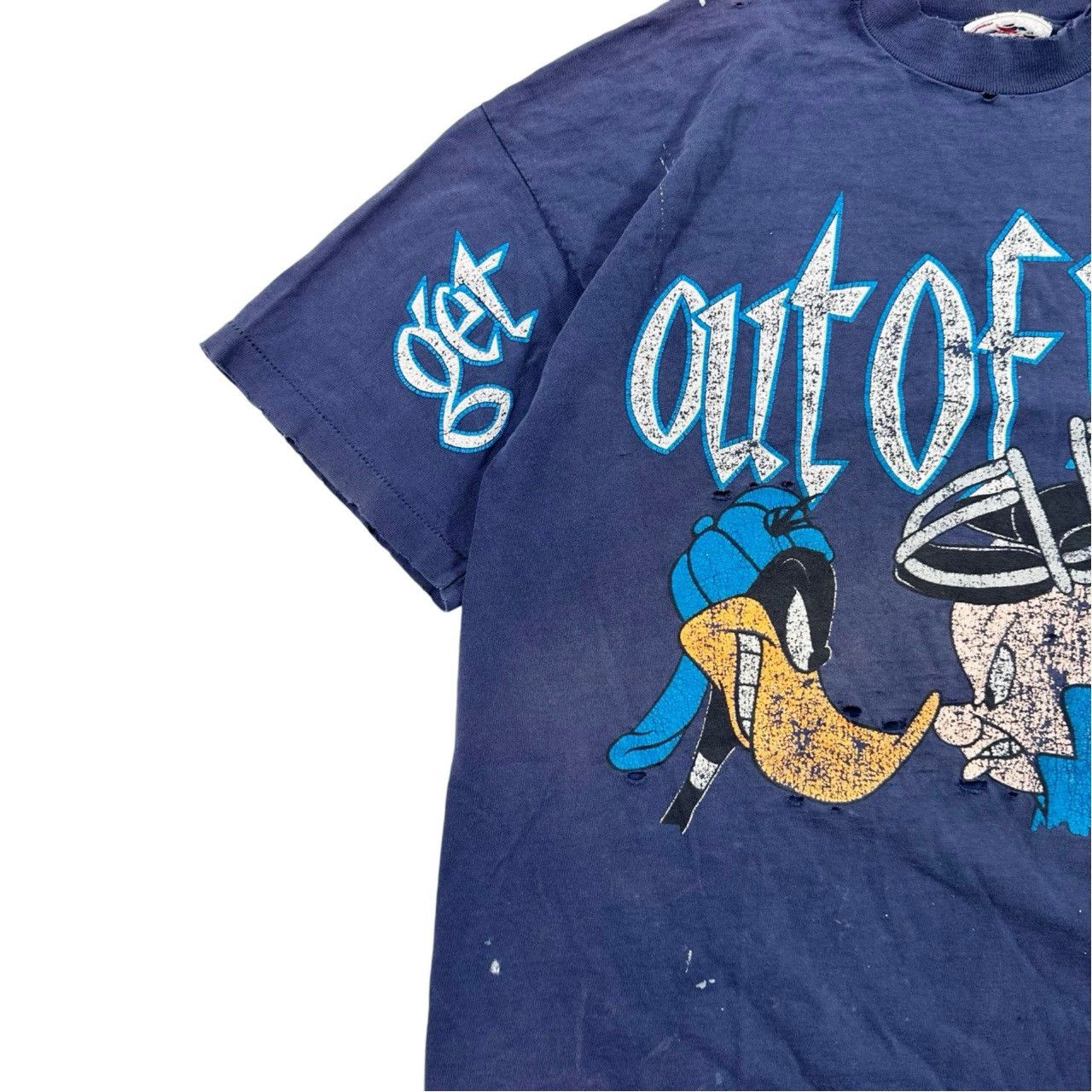Vintage Vintage 90s Single Stitch Get Out of My Face Looney Tunes Size US XL / EU 56 / 4 - 3 Thumbnail