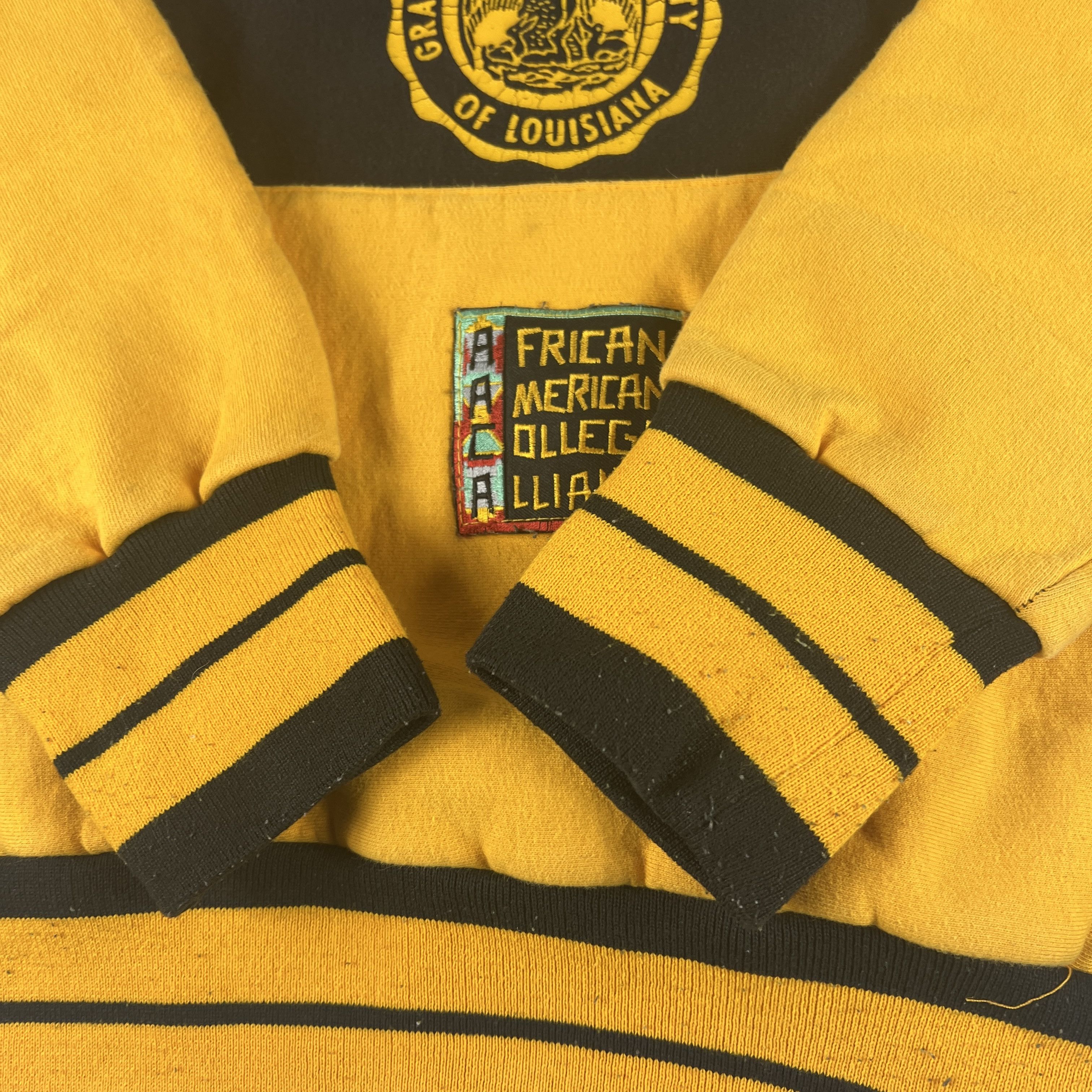 NCAA AACA Retro Grambling State Tigers Black Yellow Hoodie Size US XL / EU 56 / 4 - 6 Thumbnail