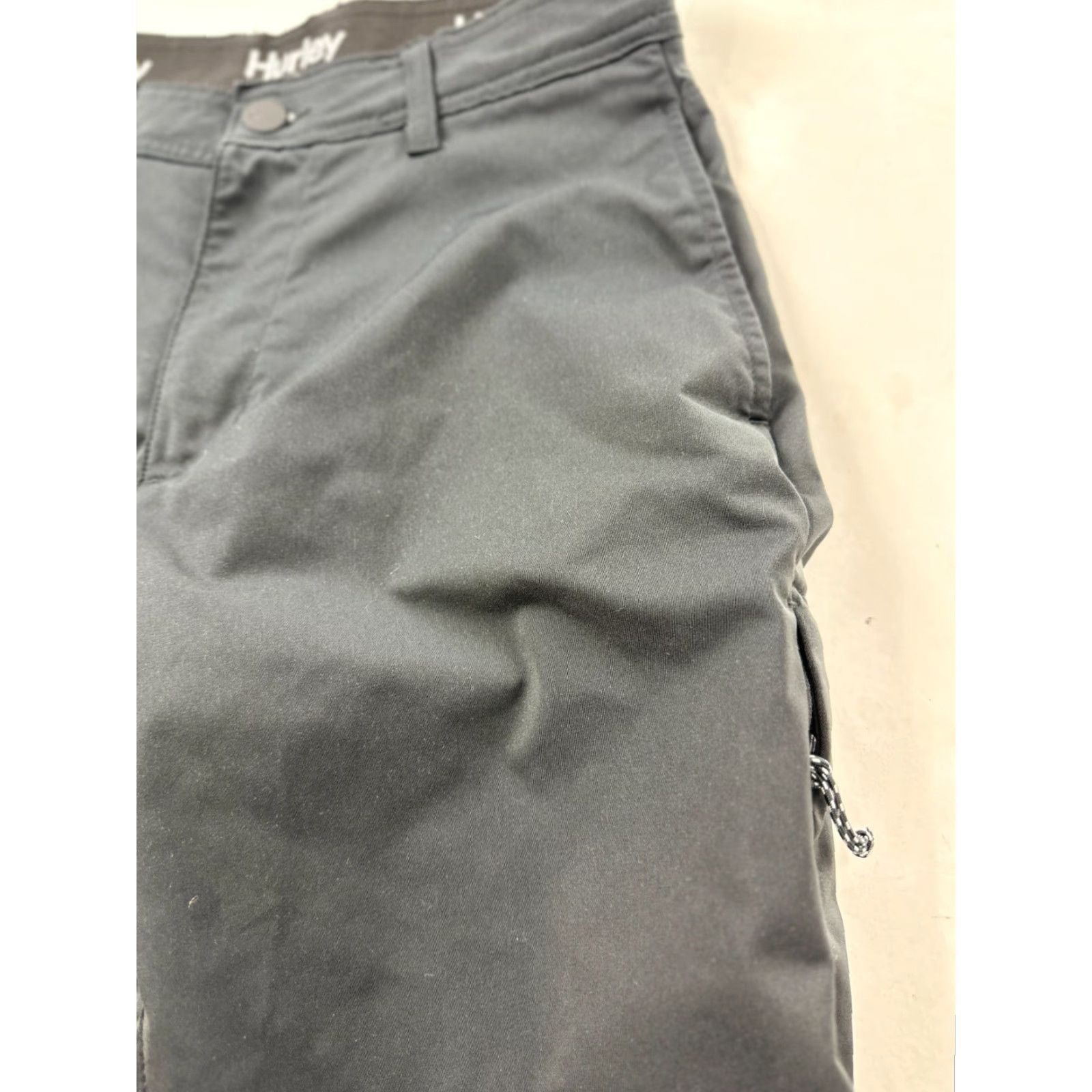 Hurley Hurley Pants Slim Black 30x32 Tech Stretch Pockets Straight Leg Mens Regular Front Flat Button Chino Casual Outdoor Autumn Spring Summer Winter Size US 30 / EU 46 - 4 Thumbnail