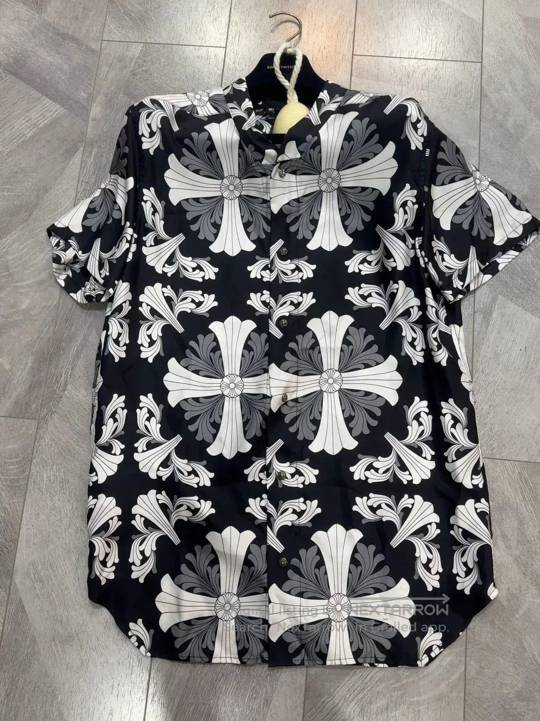 Chrome Hearts Chrome Hearts Silk Short Sleeve Shirt. Size XL / US 12-14 / IT 48-50 - 1 Thumbnail
