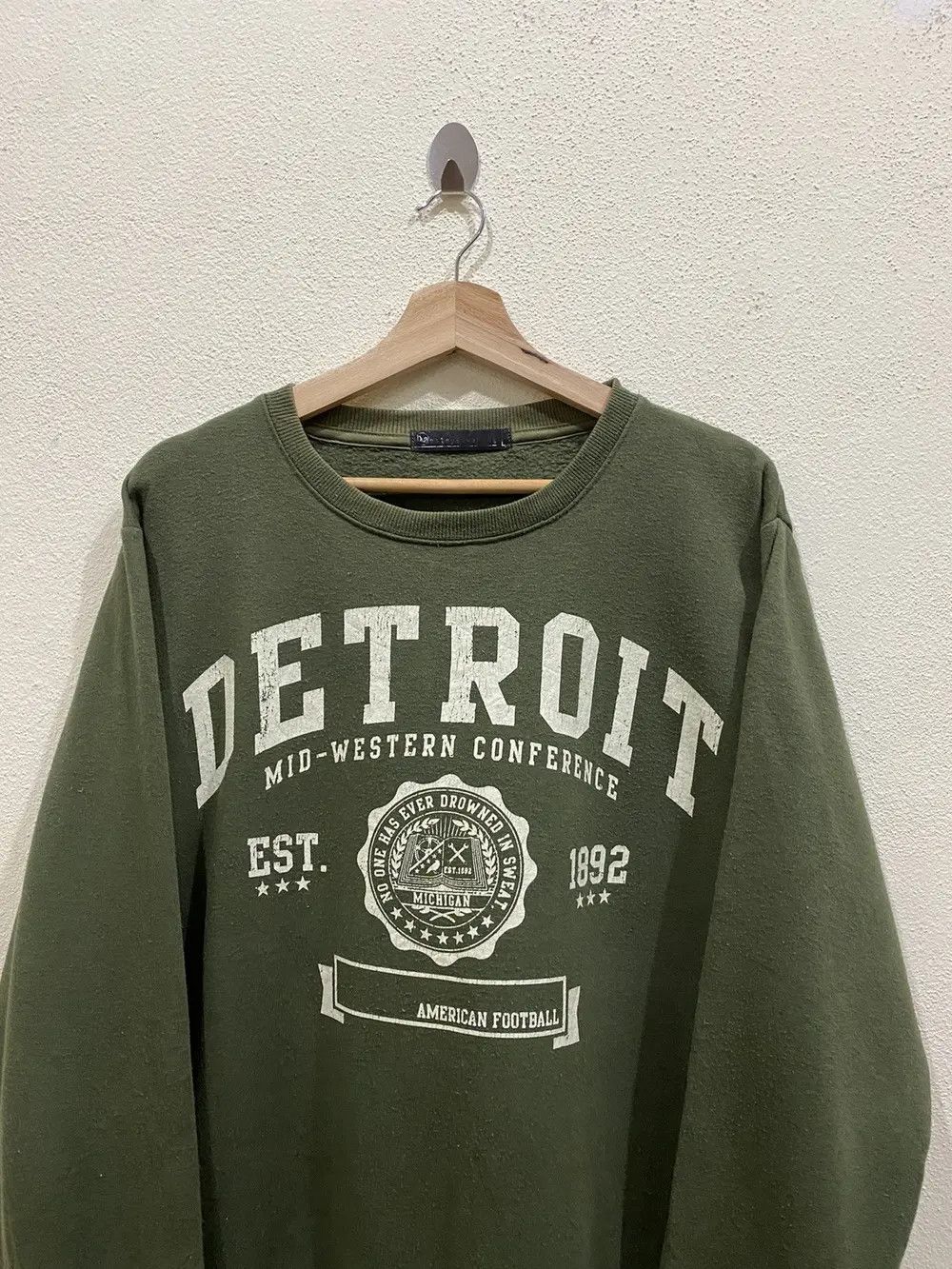 Vintage Balmy&Awa Detroit American Football Sweatshirt Size US M / EU 48-50 / 2 - 3 Thumbnail