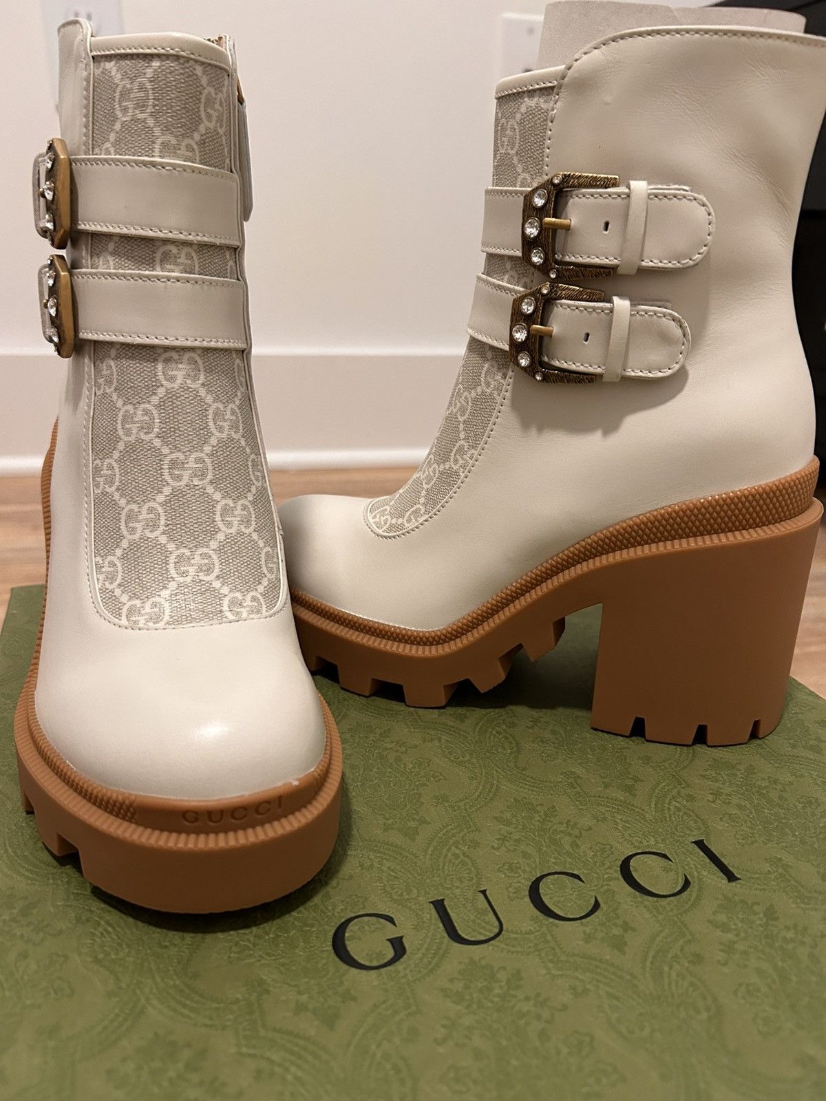 Gucci Kensington GG Supreme Leather Size US 4.5 / IT 34.5 - 4 Thumbnail
