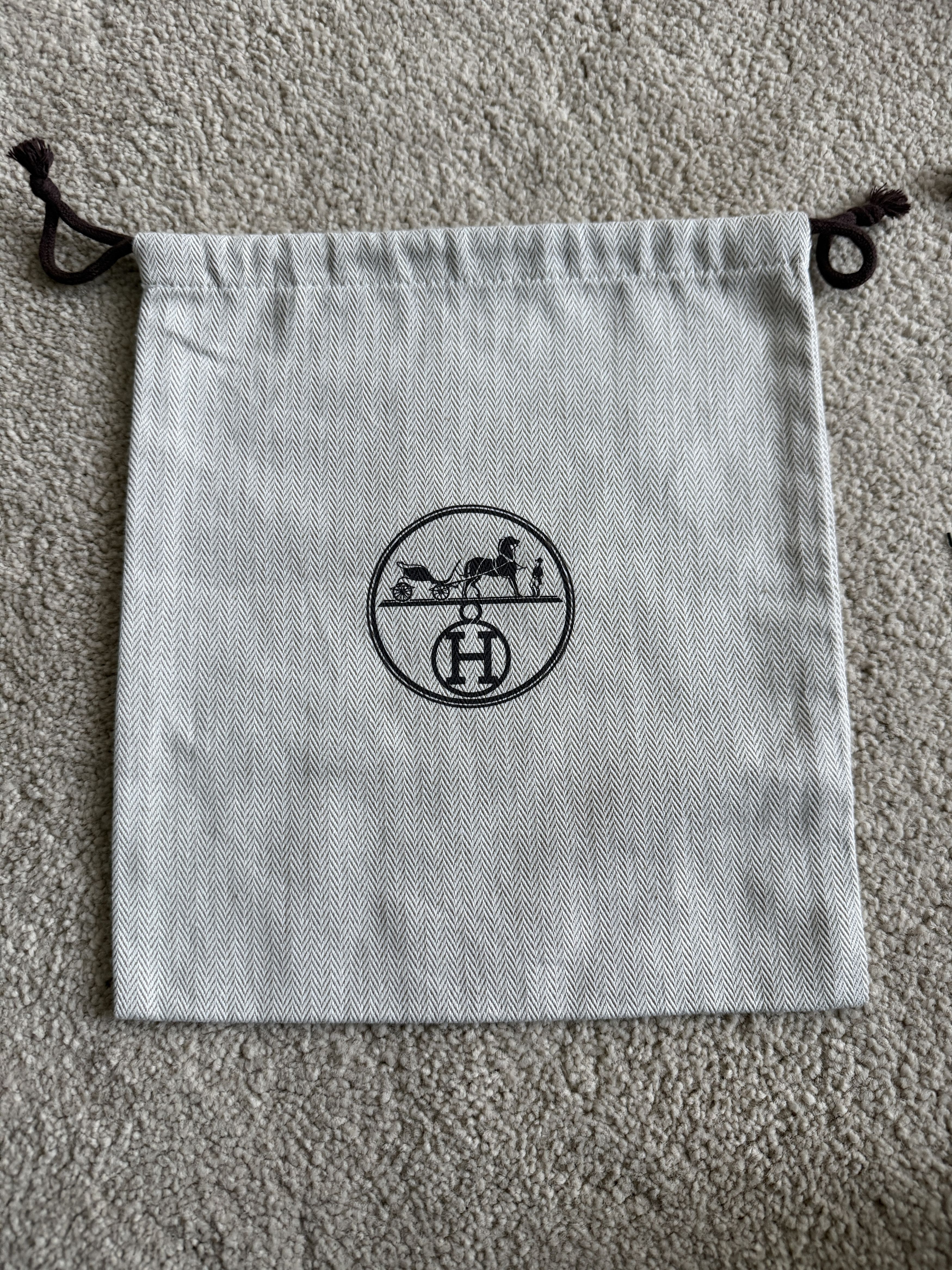 Hermes Authentic Hermes Herringbone Tweed Drawstring Storage Size ONE SIZE - 3 Thumbnail