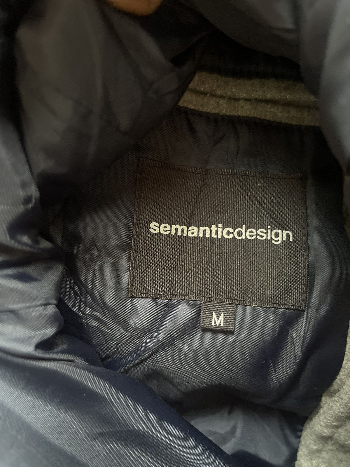 Japanese Brand SEMANTIC DESIGN DOUBLES BREASTED DOUBLE COLLAR JACKET Size M / US 6-8 / IT 42-44 - 3 Thumbnail