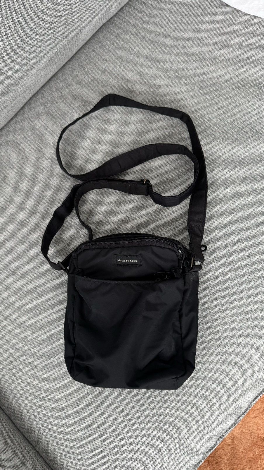 Archival Clothing x Yohji Yamamoto YSaccs Essential Sling Bag in Black, Men's