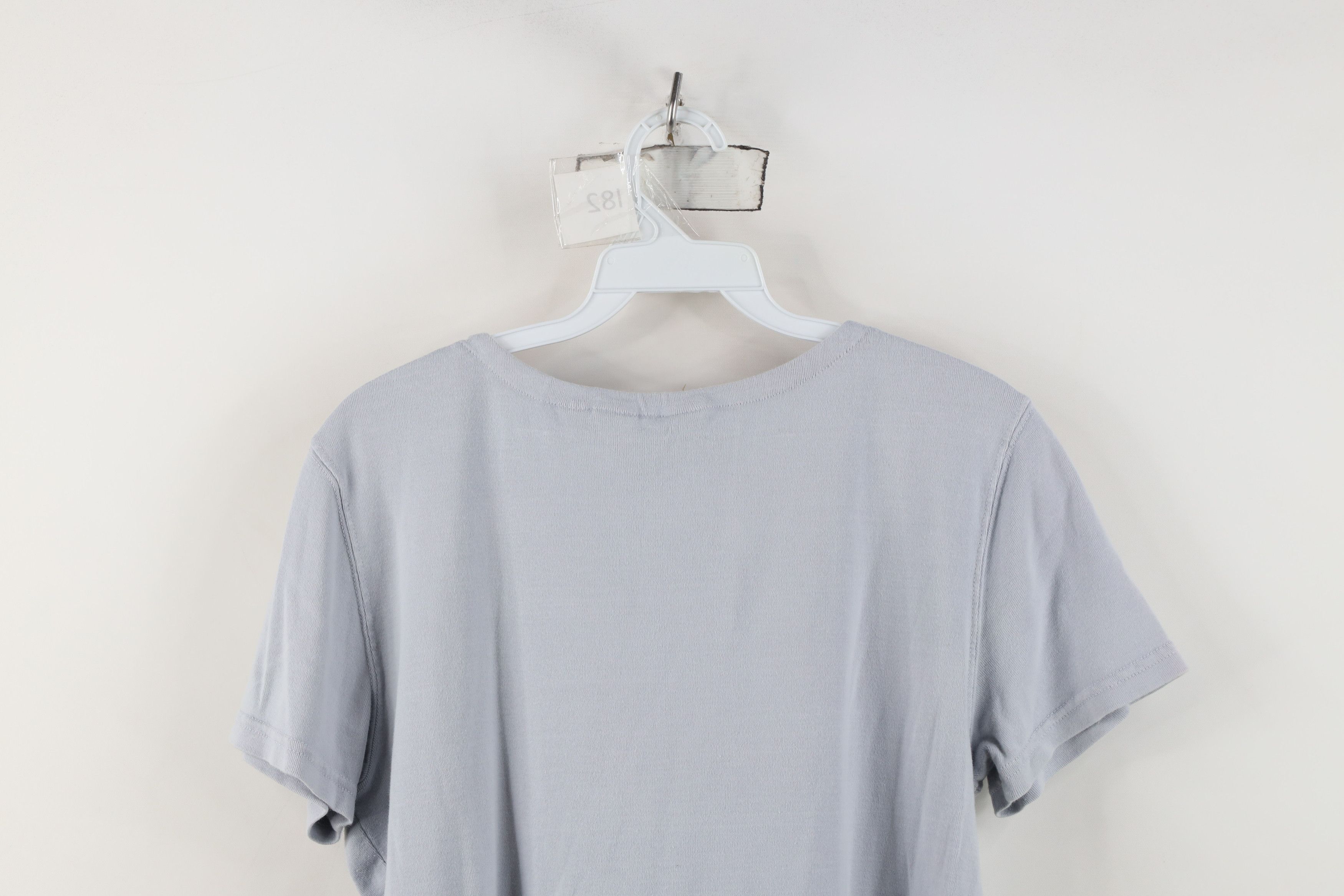 Eddie Bauer Vintage 90s Eddie Bauer Tie Front Cotton Knit T-Shirt USA Size L / US 10 / IT 46 - 14 Thumbnail