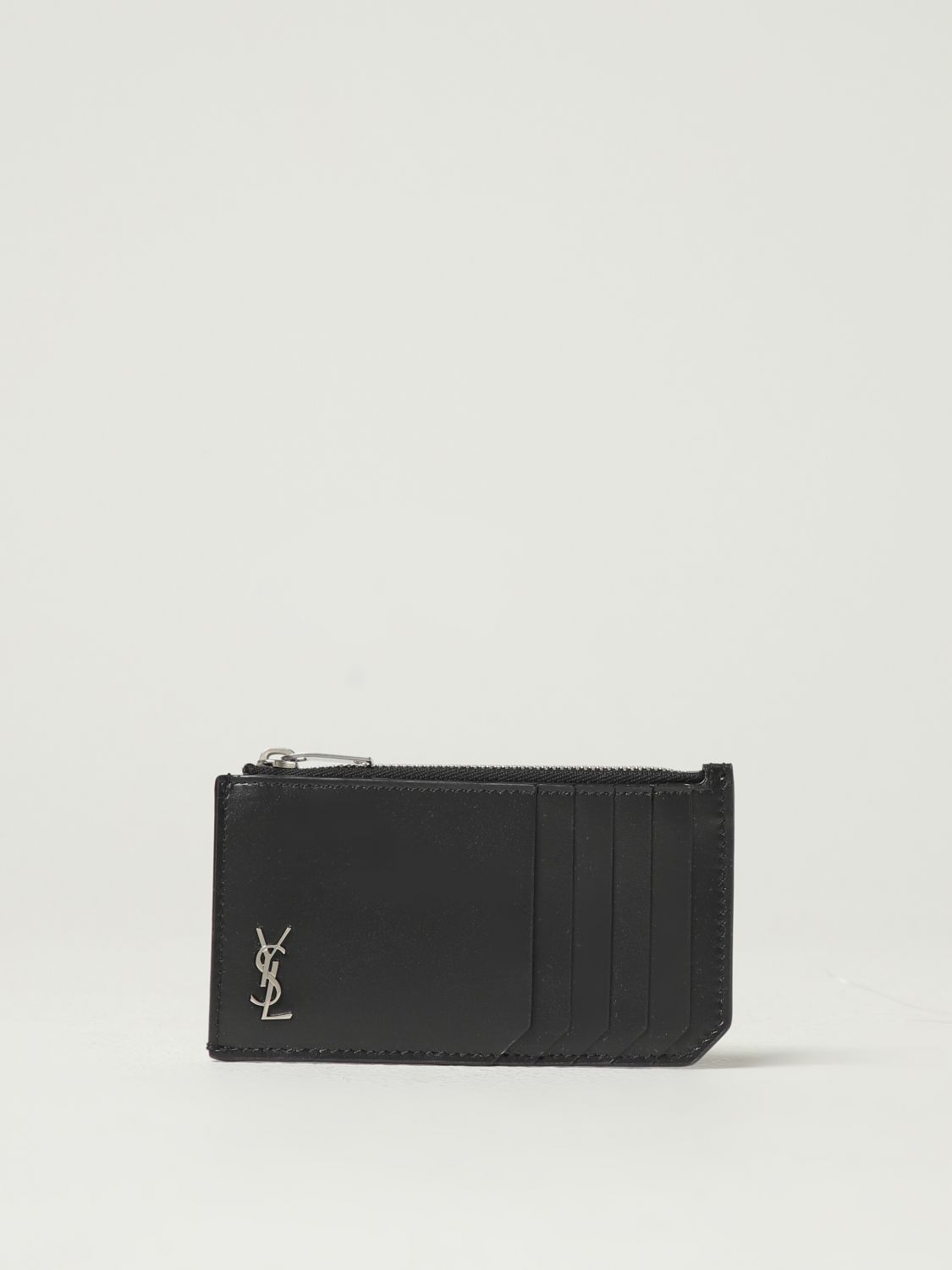 Saint Laurent Paris Saint Laurent Wallet Men Black Size ONE SIZE - 1 Thumbnail