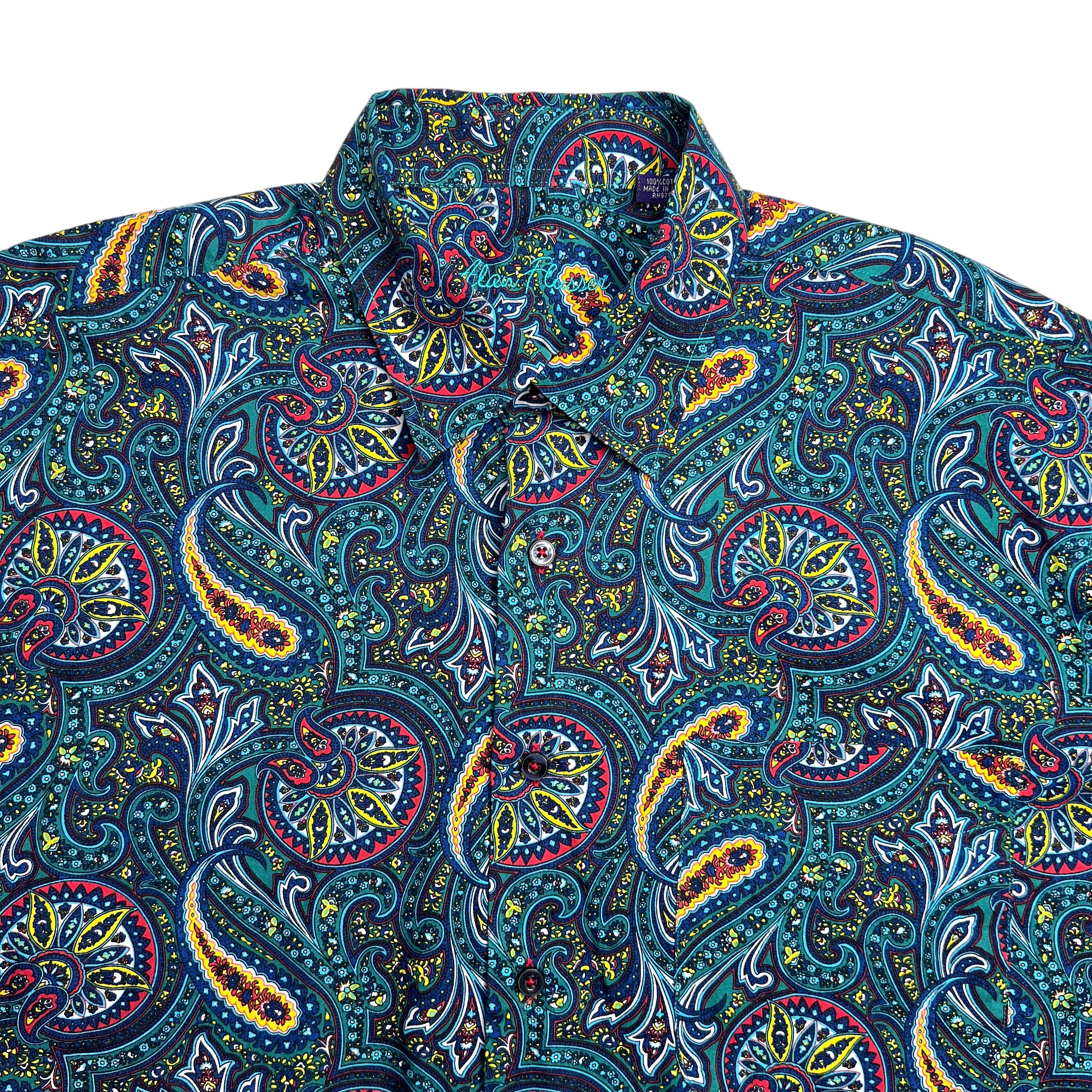 Alan Flusser Alan Flusser Bold Colorful Vibrant Paisley Shirt Size US L / EU 52-54 / 3 - 1 Thumbnail