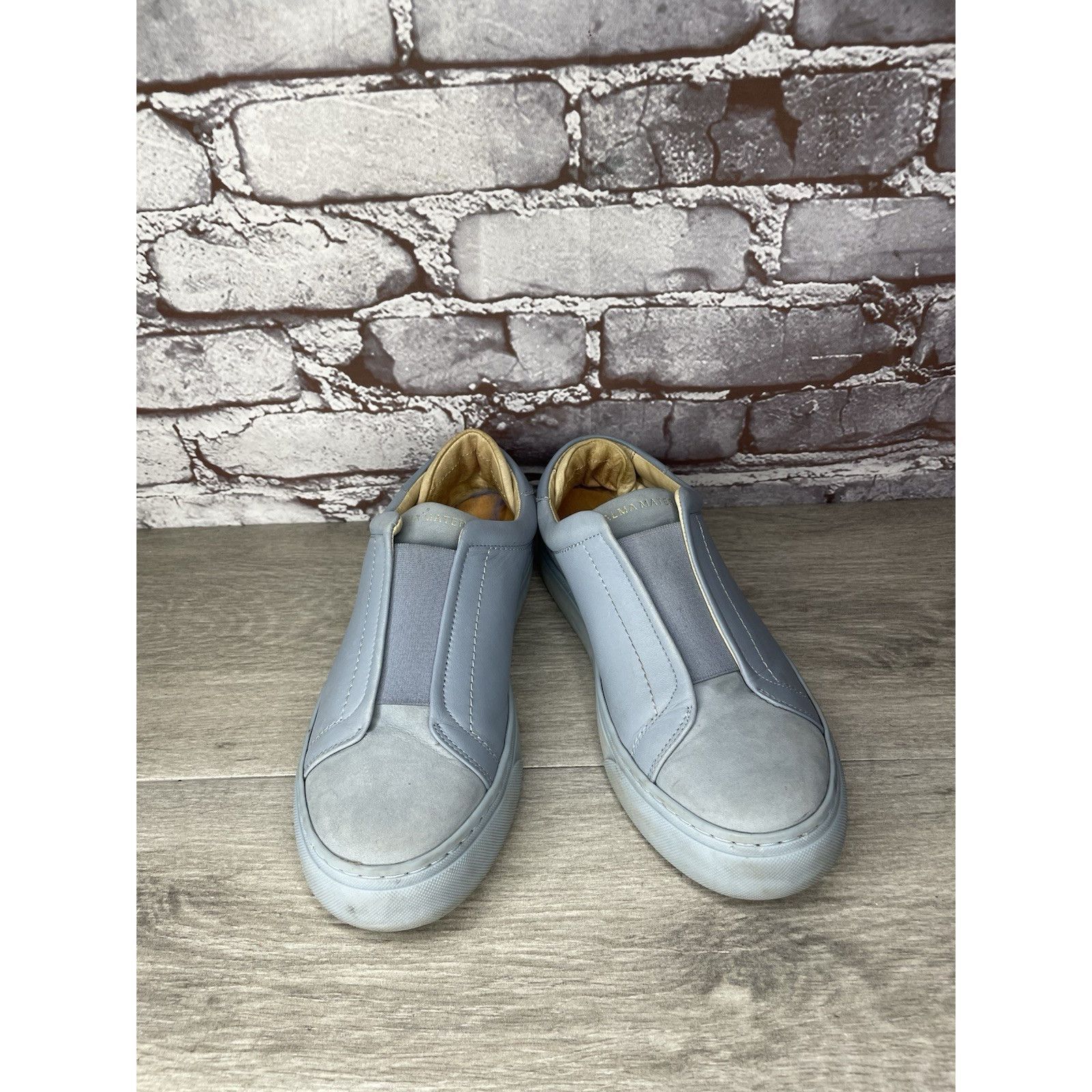 ALBA Alma Mater Blue Leather Slip On Casual Sneakers Shoes Women’ Size US 6.5 / IT 36.5 - 13 Thumbnail