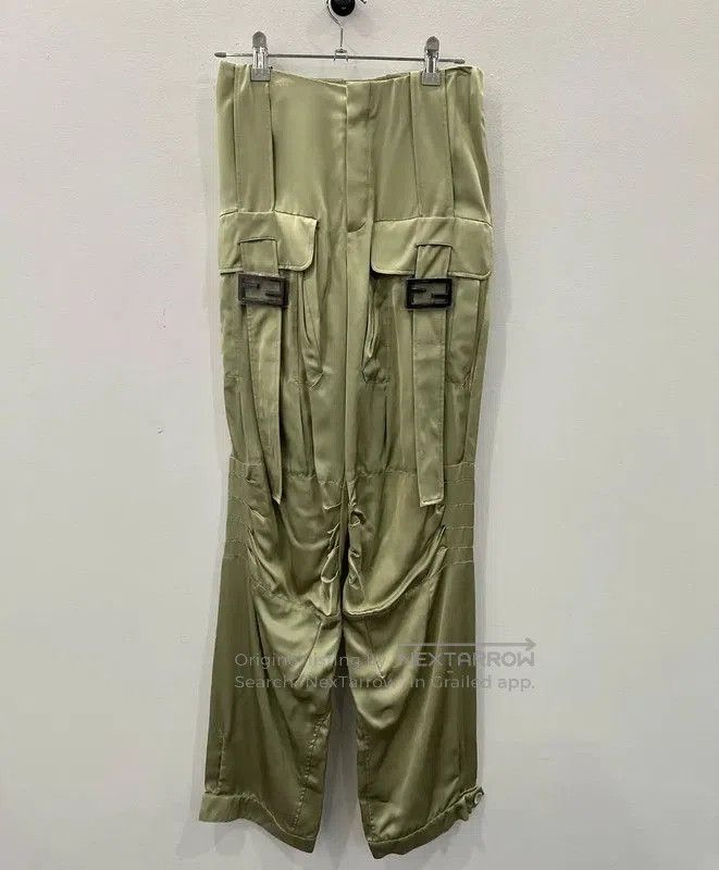 Fendi Fendi Green Polyester Casual Pants for Women . Size 22" - 1 Thumbnail