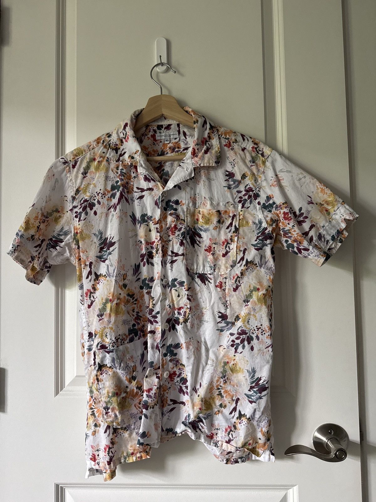 Floral camp collar shirt