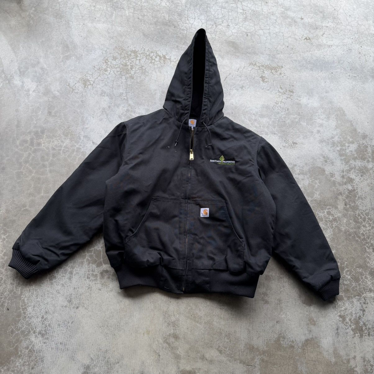 Carhartt Carhartt black heavy hooded work jacket Size US L / EU 52-54 / 3 - 1 Thumbnail