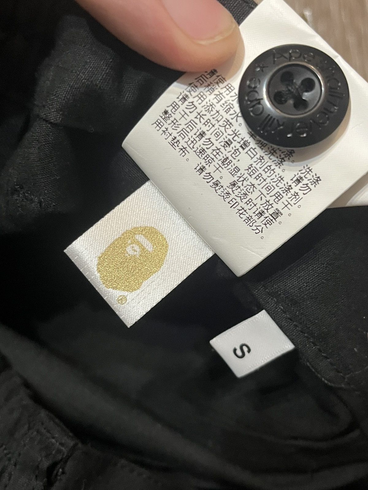 Bape BAPE Extra Long Cargos Side Pockets With Spellout Logo Size US 31 - 10 Thumbnail