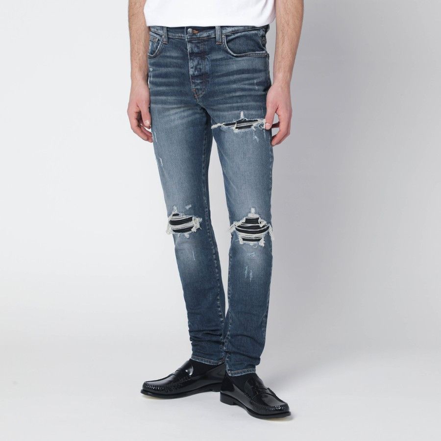 Amiri o1d2blof0226 MX1 Jeans in Blue Size US 33 - 1 Thumbnail