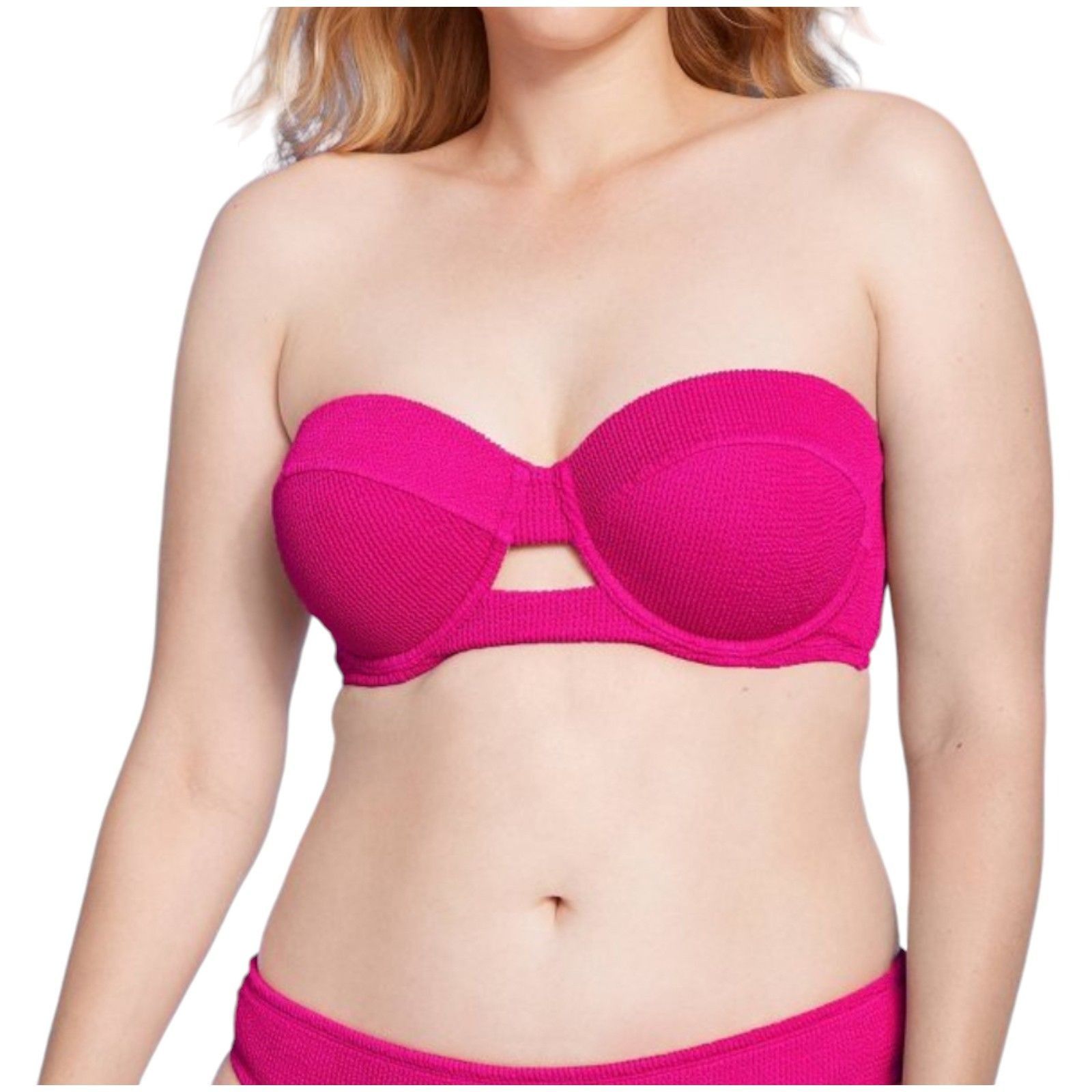 Other Shade & Shore - Women's Pucker Textured Light Lift Bandeau B Size ONE SIZE - 1 Thumbnail