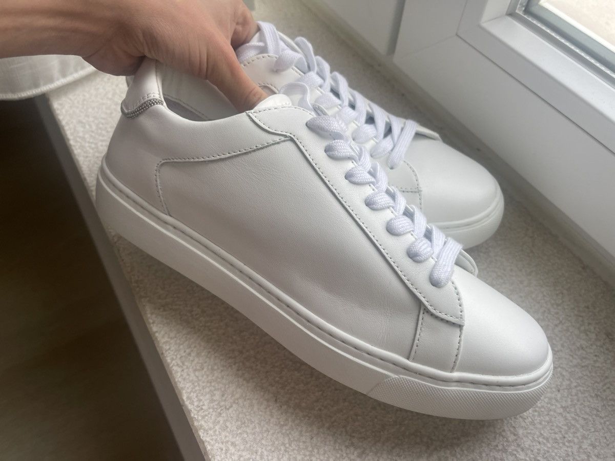 Fabiana Filippi Fabiana Filippi Round-Toe Lace-Up Sneakers. White Size US 9 / IT 39 - 1 Thumbnail