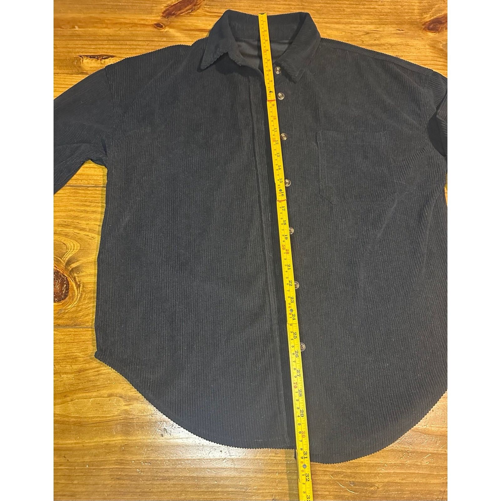 Other Women Black Ribbed Henley Long Sleeve Top | Size Medium#0108 Size M / US 6-8 / IT 42-44 - 3 Thumbnail