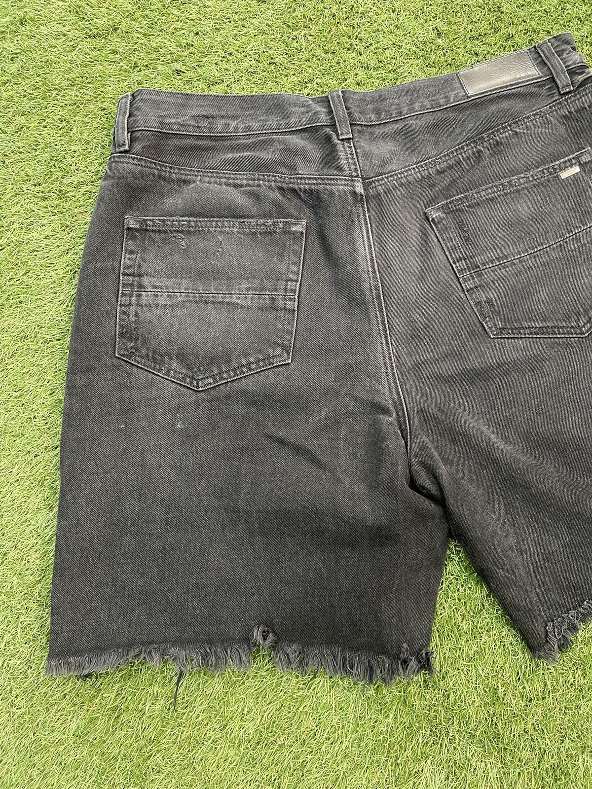 Amiri Size 36 - Amiri Black Denim Watercolor Trasher Shorts Size US 36 / EU 52 - 8 Thumbnail