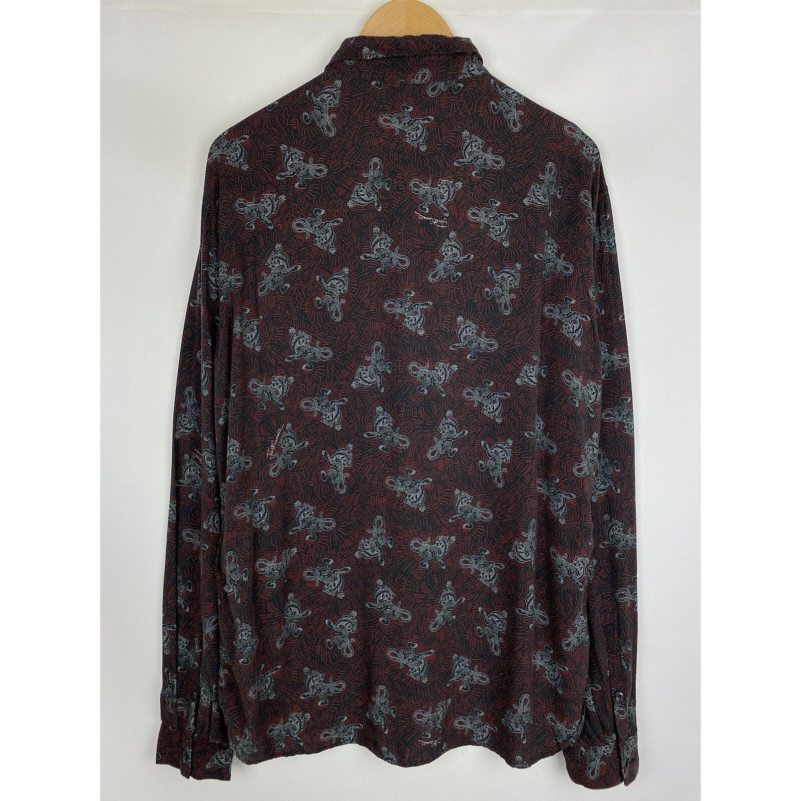Just Cavalli Roberto Just Cavalli men’s overprinted tiger button up shirt Size US L / EU 52-54 / 3 - 6 Thumbnail