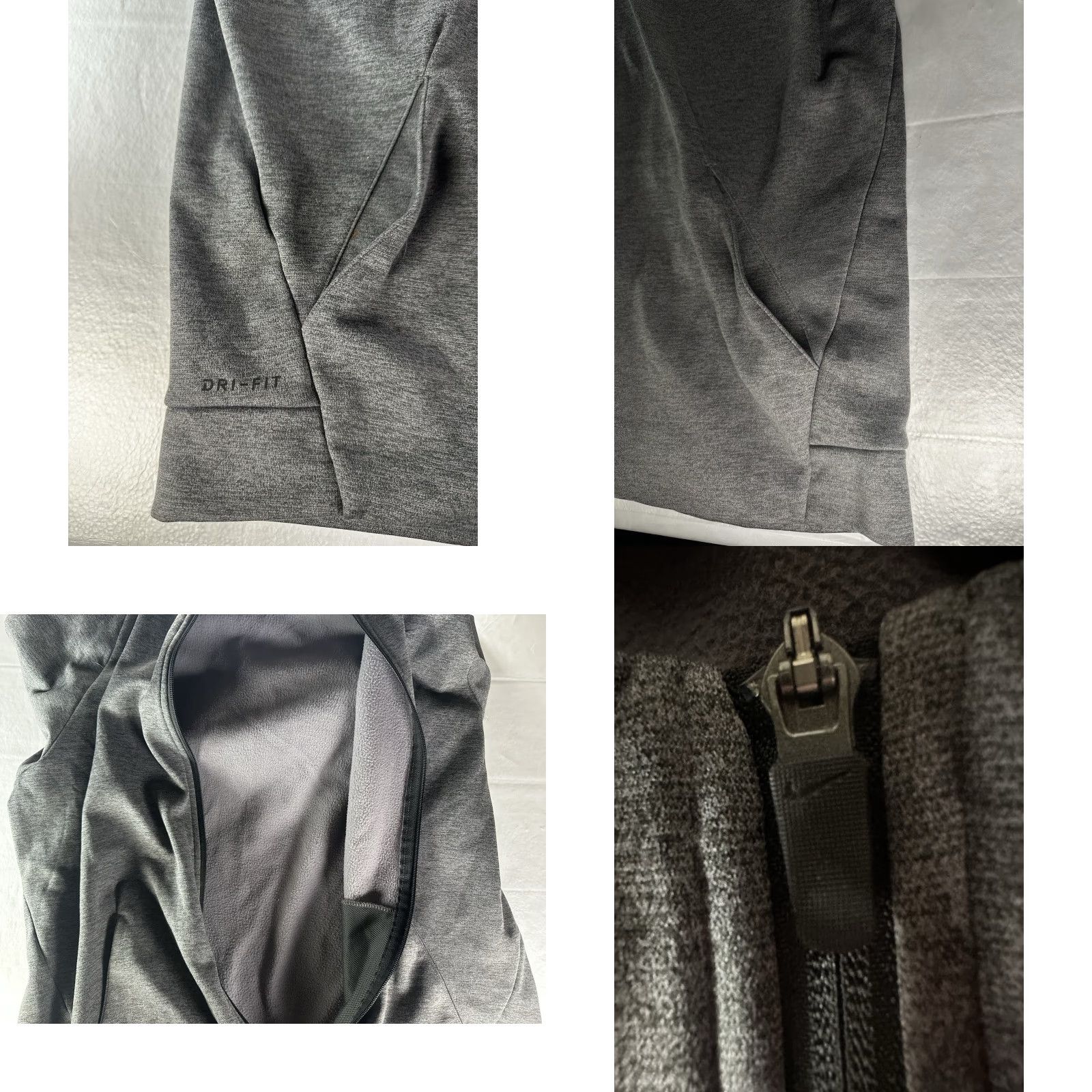 Nike Nike Full-Zip Jacket Mens Large Charcoal Heather Therma-Fit Lightweight Lightweight Zip Nike Sportswear Full Zip Hoodie Size US L / EU 52-54 / 3 - 9 Thumbnail