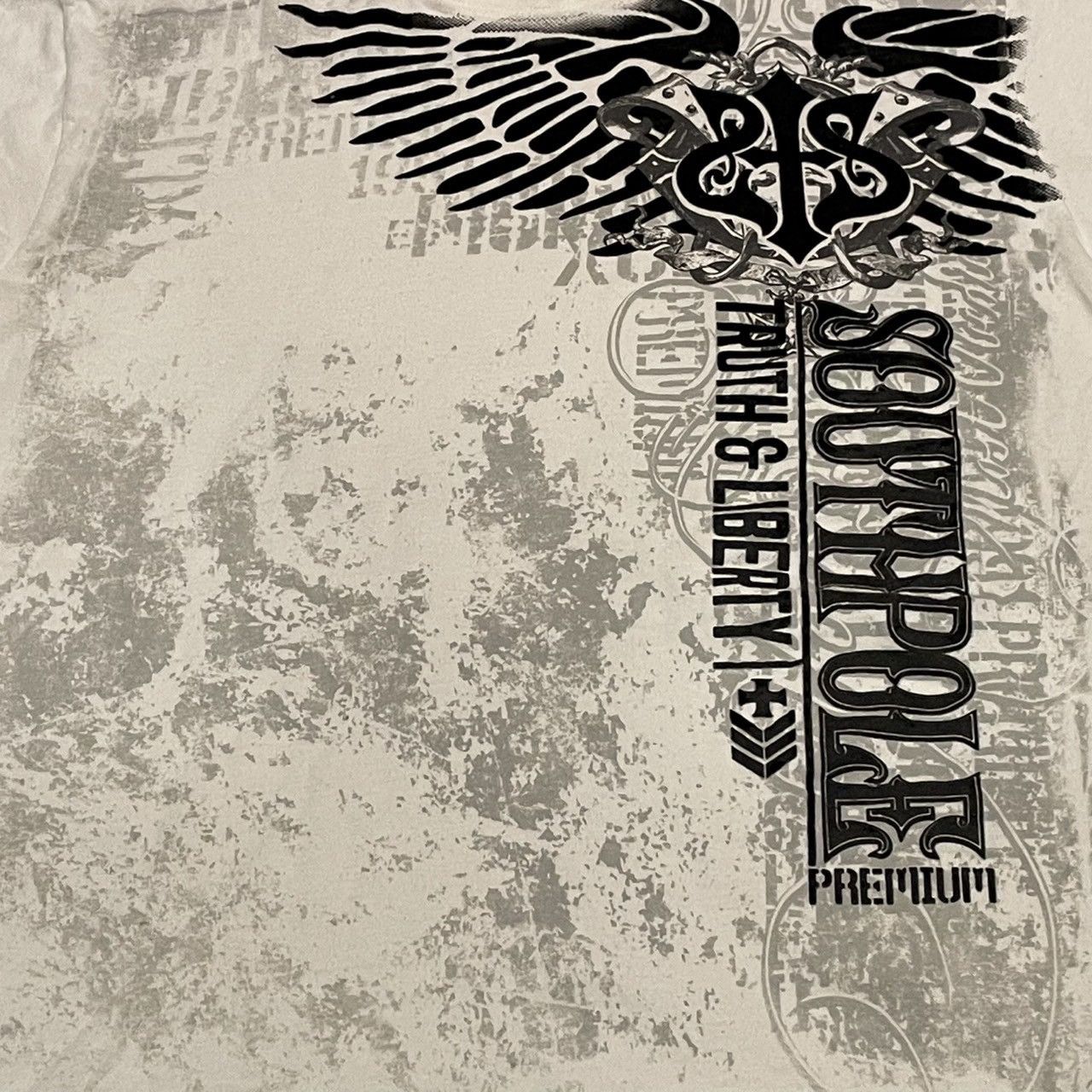 Affliction × Southpole × Tapout Rare Southpole Wings Cross Tee Y2K Affliction Style Size US XXL / EU 58 / 5 - 2 Thumbnail