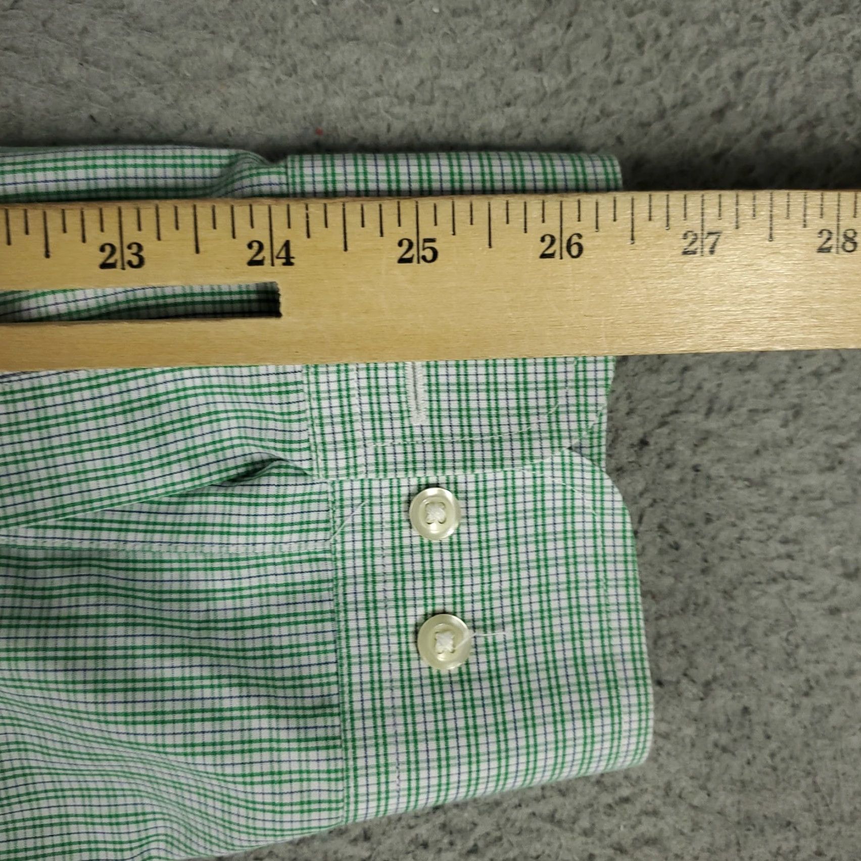 Brooks Brothers Brooks Brothers Shirt Mens 18 Green Plaid Button Up Long Sleeve Regular Size 18 Cotton Dress Shirt Size US XXL / EU 58 / 5 - 6 Thumbnail