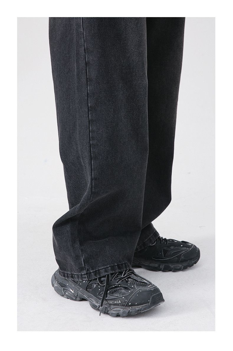 Japanese Brand × Jean Men's Japanese retro straight washed wide-leg jeans Size US 32 / EU 48 - 5 Thumbnail