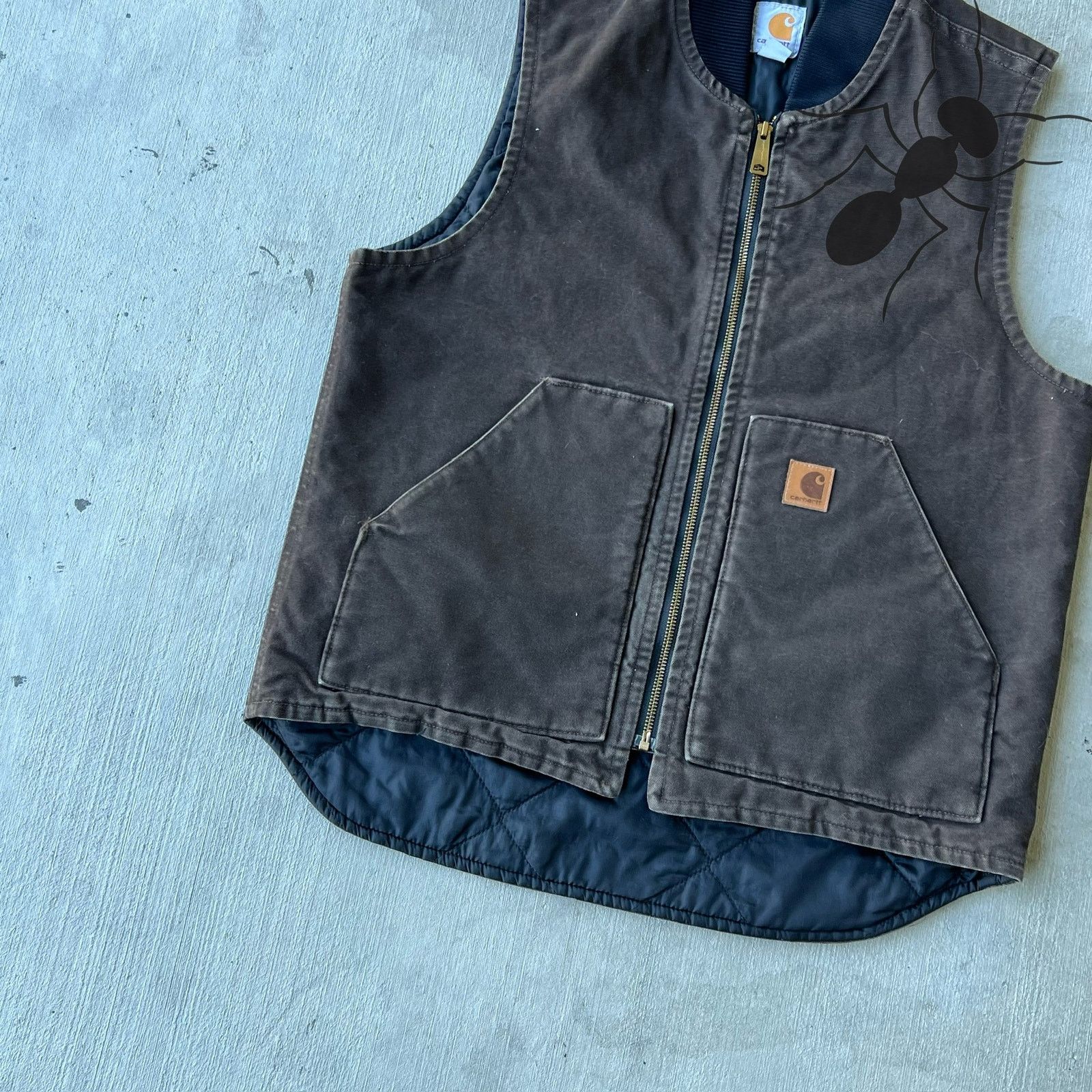 Carhartt × Vintage Carhartt V02 DKB brown work wear vest Size US M / EU 48-50 / 2 - 2 Thumbnail