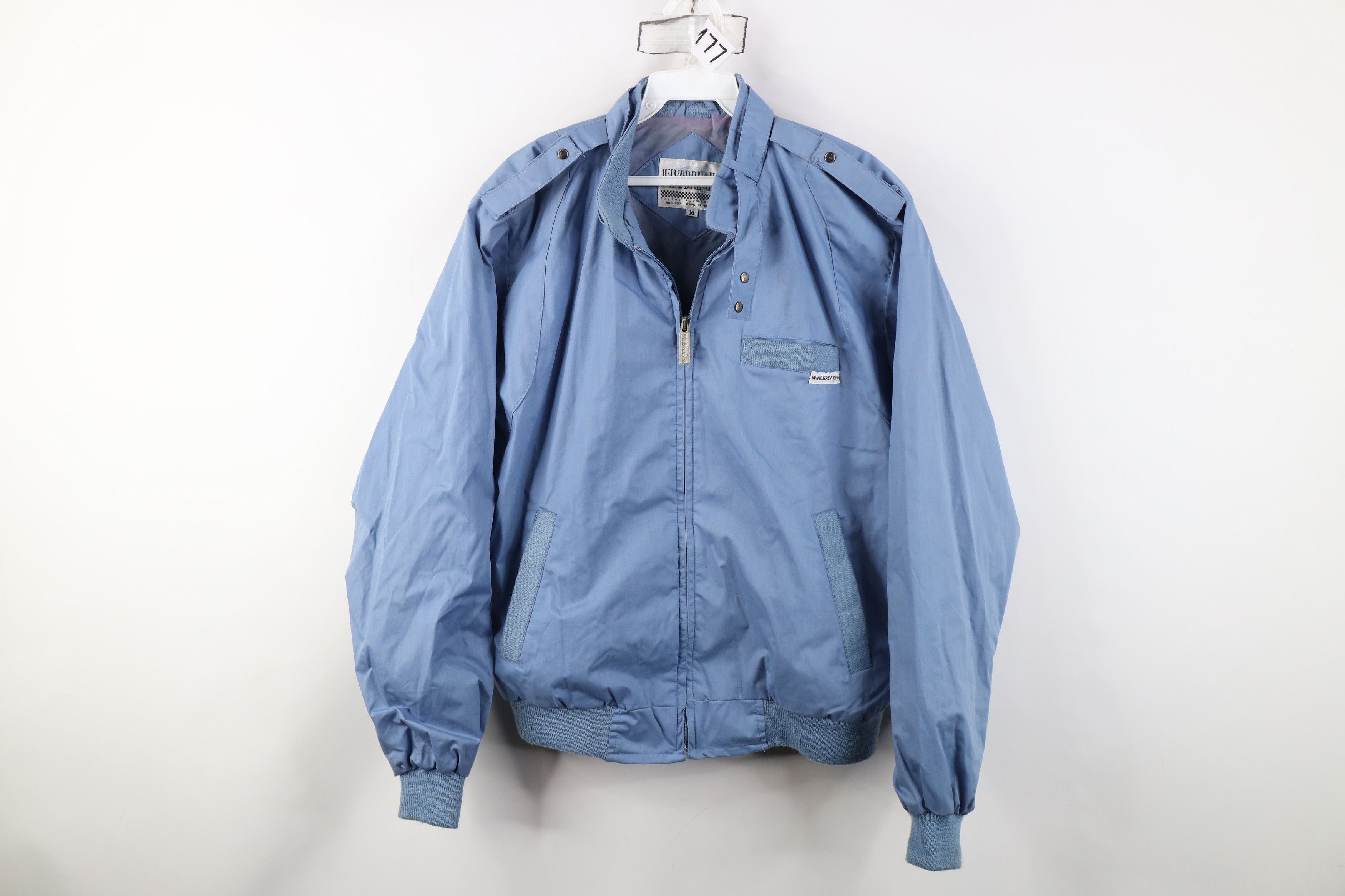 Vintage Vintage 80s 90s Streetwear Cafe Racer Bomber Jacket Blue Size US M / EU 48-50 / 2 - 1 Thumbnail