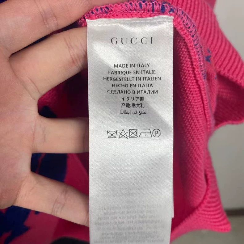 Gucci Gucci Pink checkered knitwear sweater Size L / US 10 / IT 46 - 4 Thumbnail