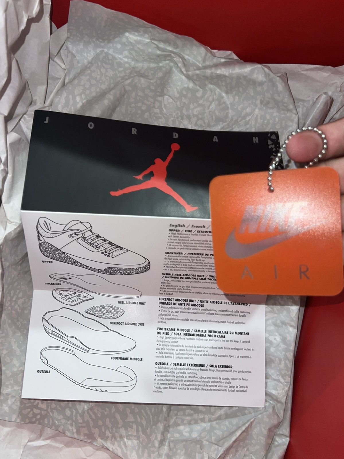 Jordan Brand Air Jordan 3 Fire Red Size 10.5 Size US 10.5 / EU 43-44 - 9 Thumbnail