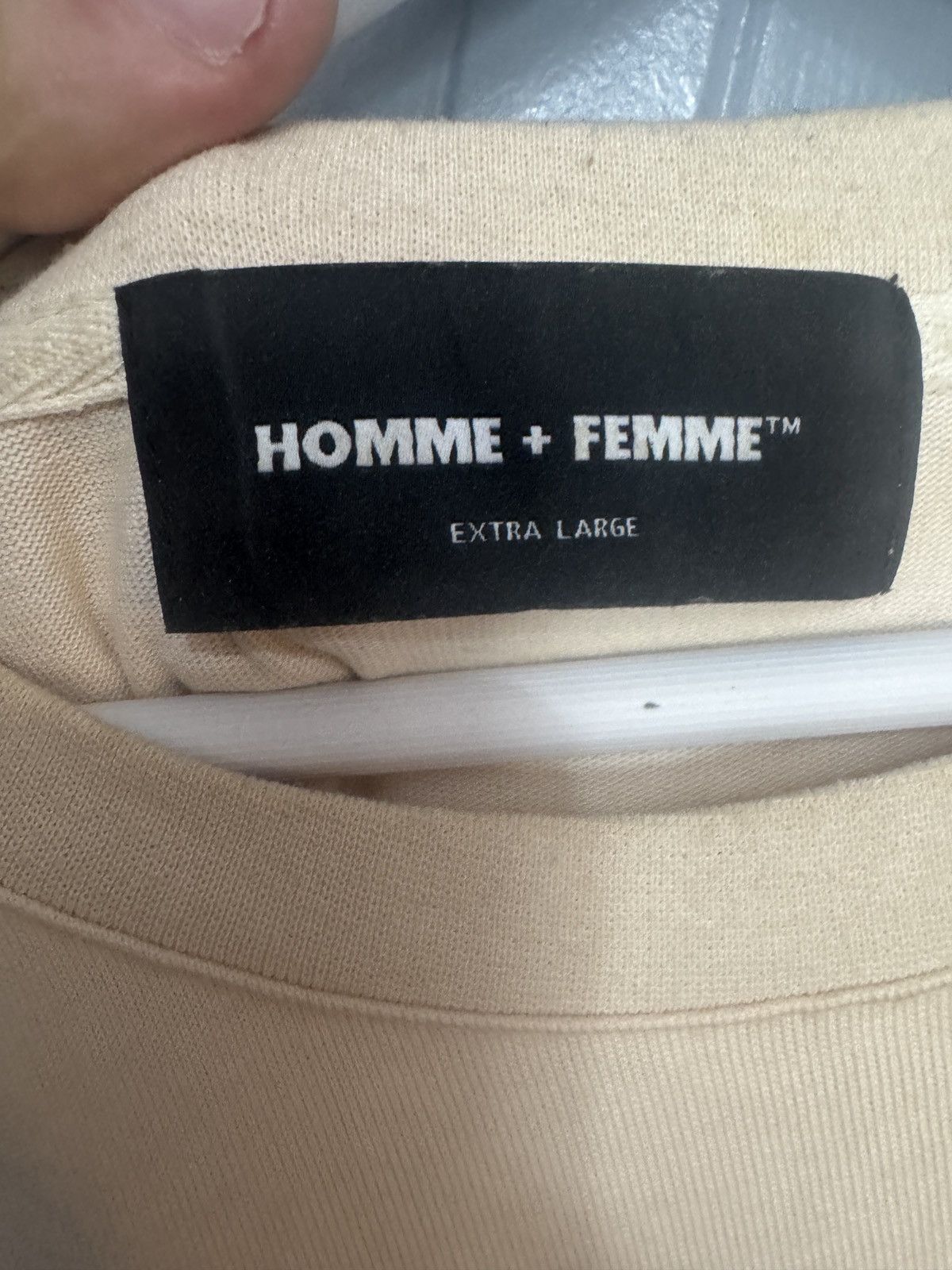 Homme + Femme La Homme Femme Off White Crew Only Tee Size US XL / EU 56 / 4 - 3 Thumbnail