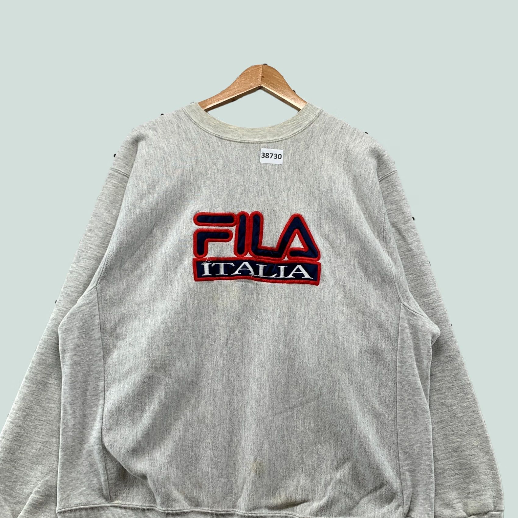 Fila VINTAGE FILA Crewneck Sweatshirt Mens XL Embroidered Reverse Weave USA 90s Gray Pullover Heavyweight 90s Mens Size US XL / EU 56 / 4 - 1 Thumbnail