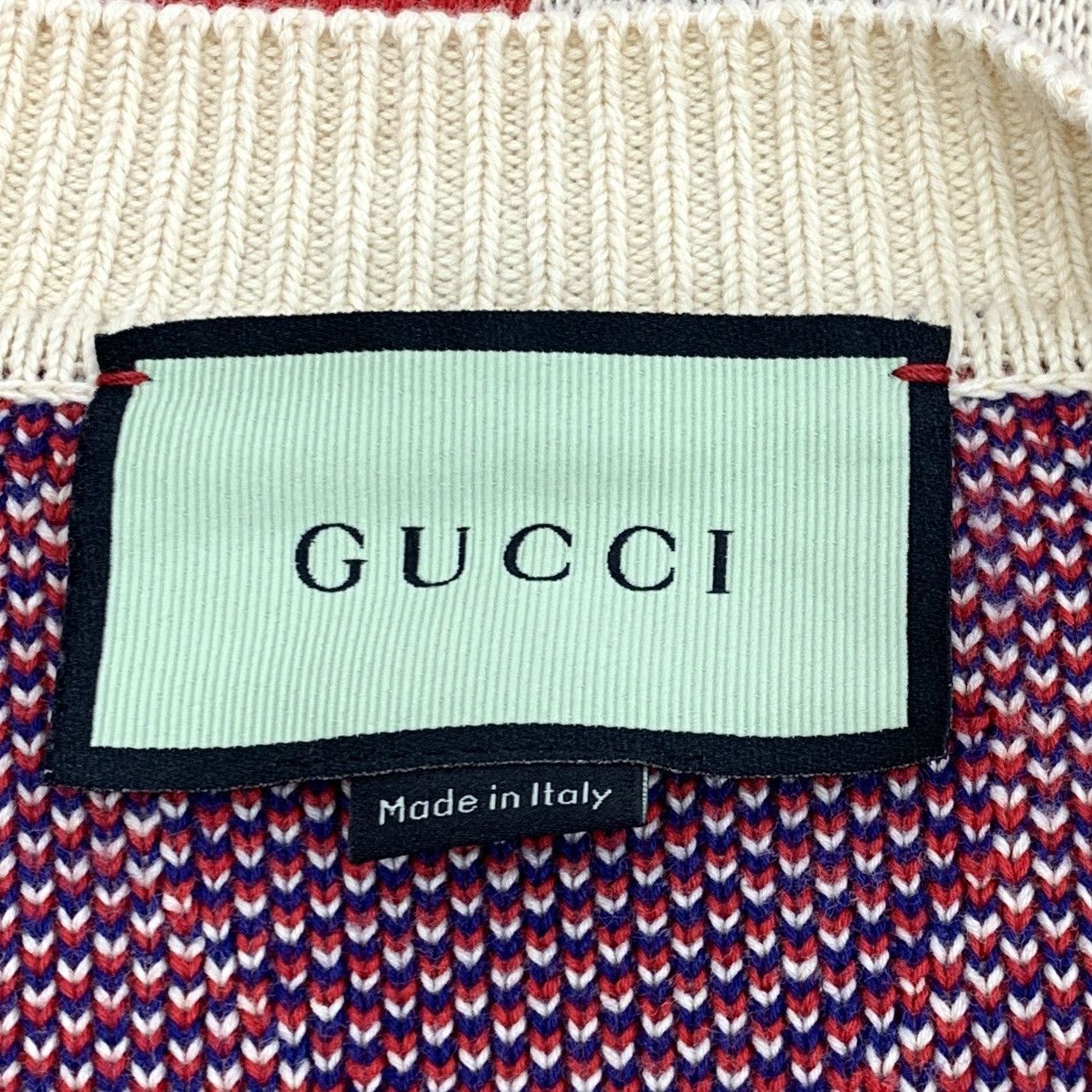 Gucci Gucci Colorblocked Heart Full Print Cotton V-Neck Cardigan Size XS / US 0-2 / IT 36-38 - 5 Thumbnail