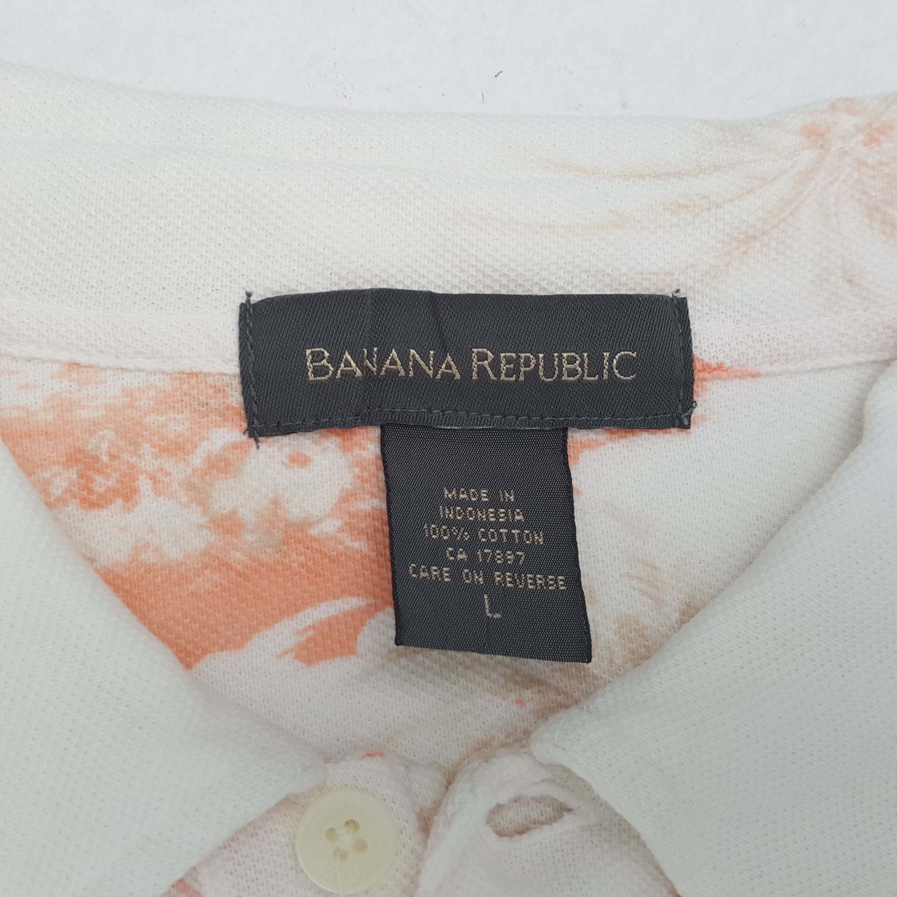 Banana Republic × Vintage BANANA REPUBLIC Polos Hawaii Summer Style Size US L / EU 52-54 / 3 - 6 Thumbnail