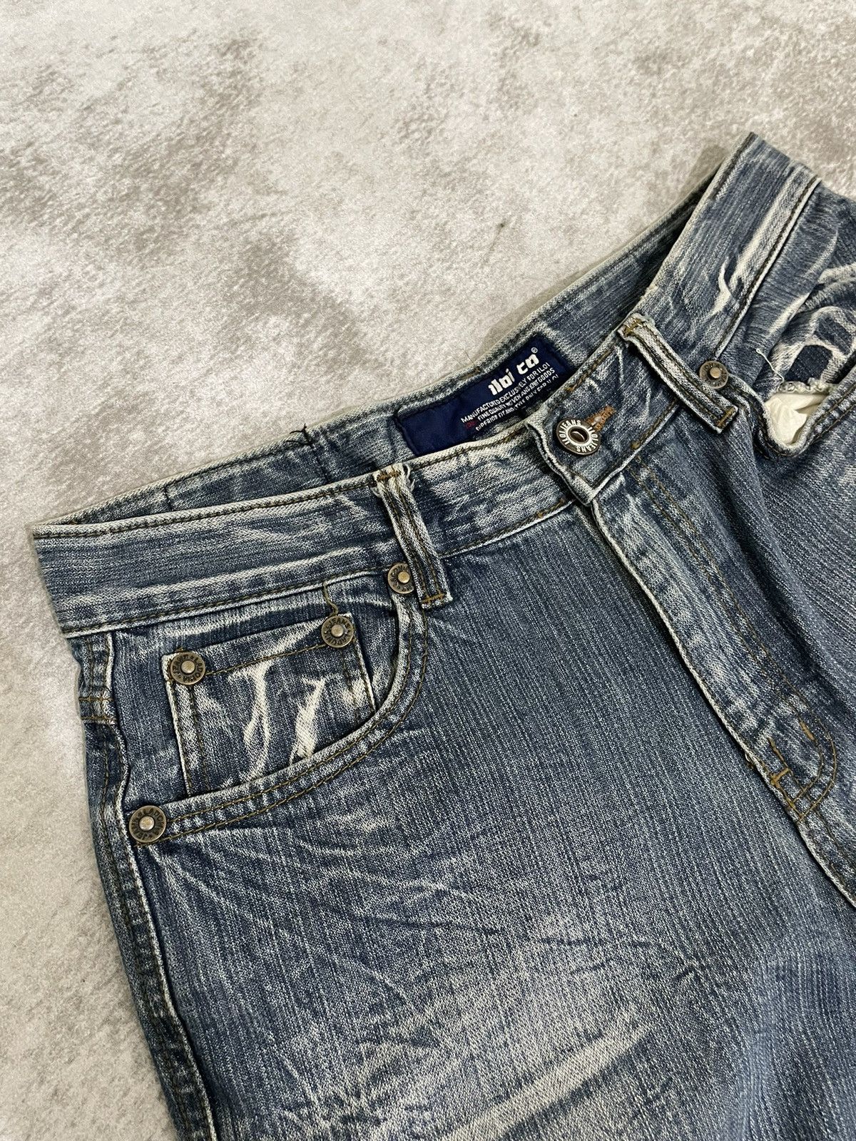 Hysteric Glamour Eloico japan Super flared Acid Wash denim Size US 31 - 5 Thumbnail