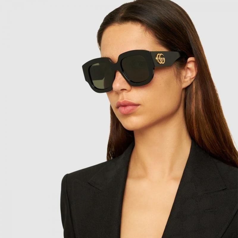 Gucci NEW GUCCI GG1546S 001 SUNGLASSES WOMEN BLACK EYEWEAR Size ONE SIZE - 1 Thumbnail