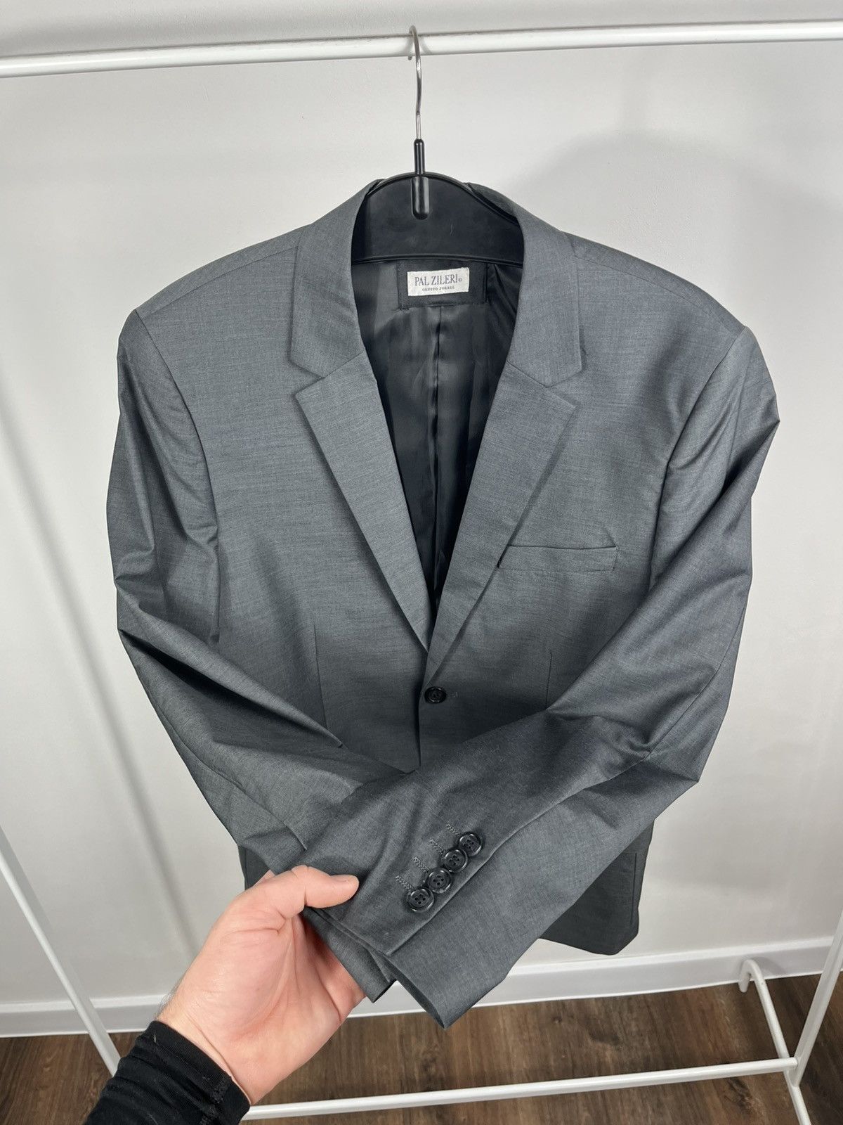 Pal Zileri Pal Zileri Grey Blazer Jacket Tailored Fit EU 48 Size 38R - 4 Thumbnail