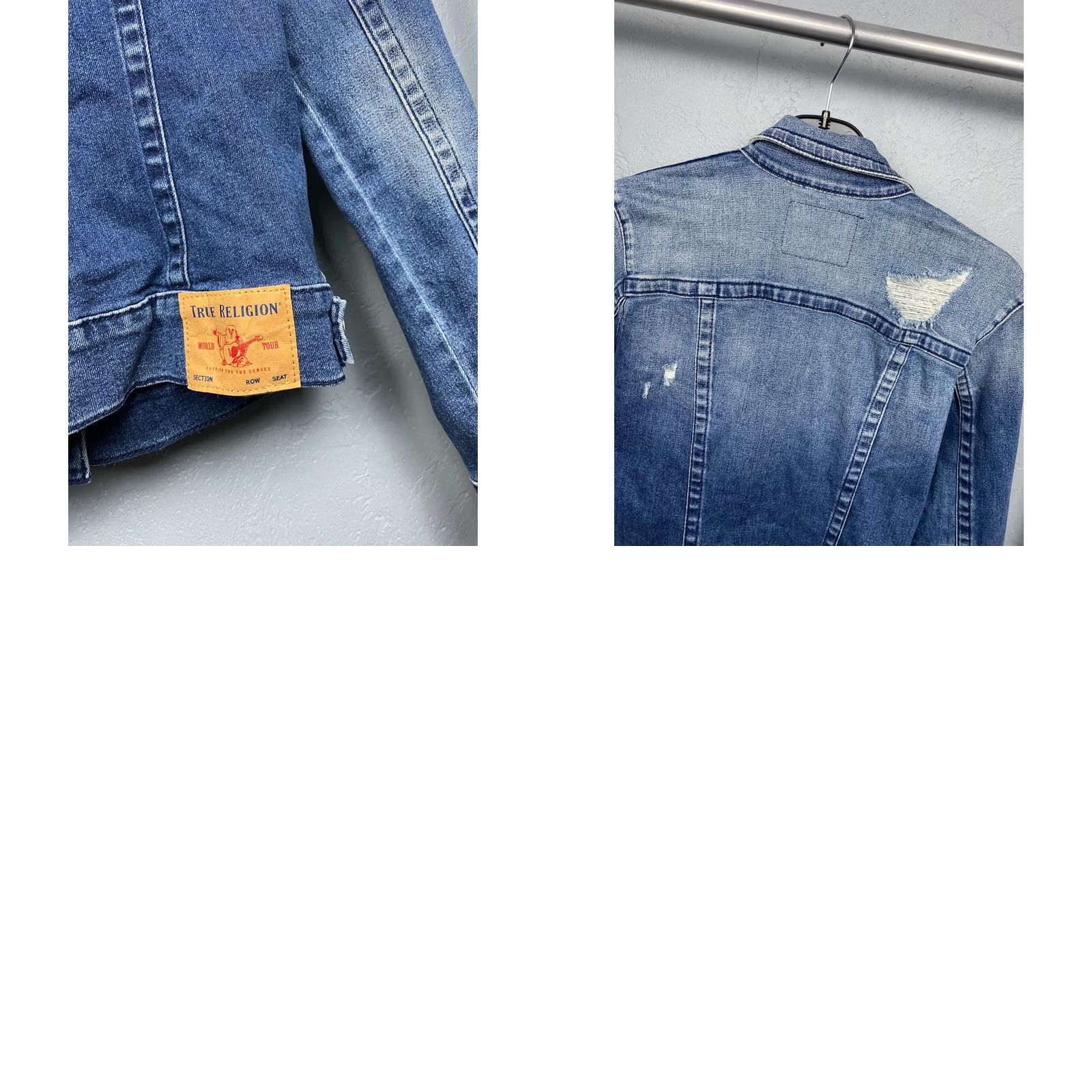 True Religion True Religion Denim Jacket Womens Size S Blue Vintage Jeans Jacket Style Denim Jacket Women Small Blue 90s Years Mens Womens Girls Size 28" / US 6 / IT 42 - 9 Thumbnail