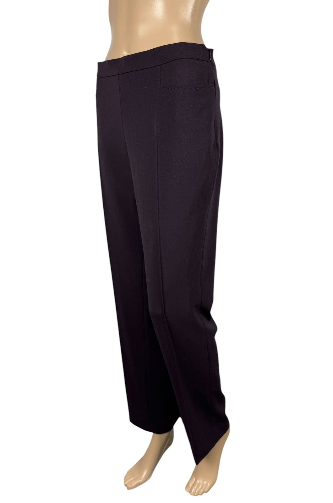 Akris Akris Punto Wool-Polyester Dress Pants Purple size IT44 US8 Size 30" / US 8 / IT 44 - 1 Thumbnail
