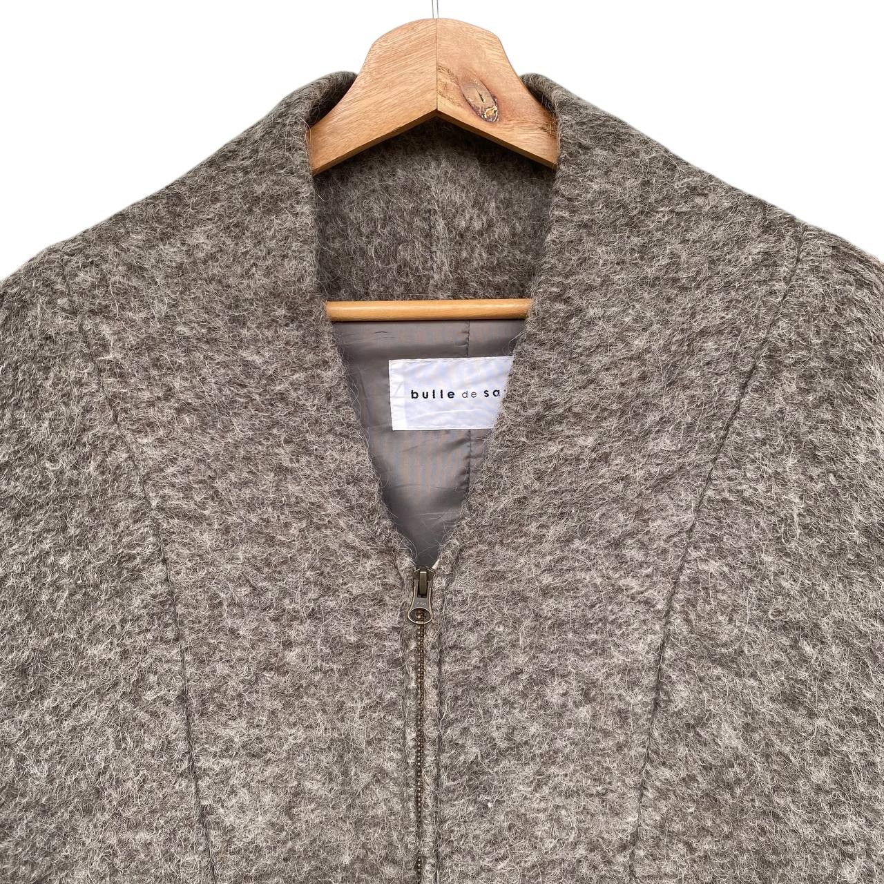 Japanese Brand MOHAIR BULLE DE SAVON JAPAN TORTOISE BAGGY JACKET Size M / US 6-8 / IT 42-44 - 3 Thumbnail